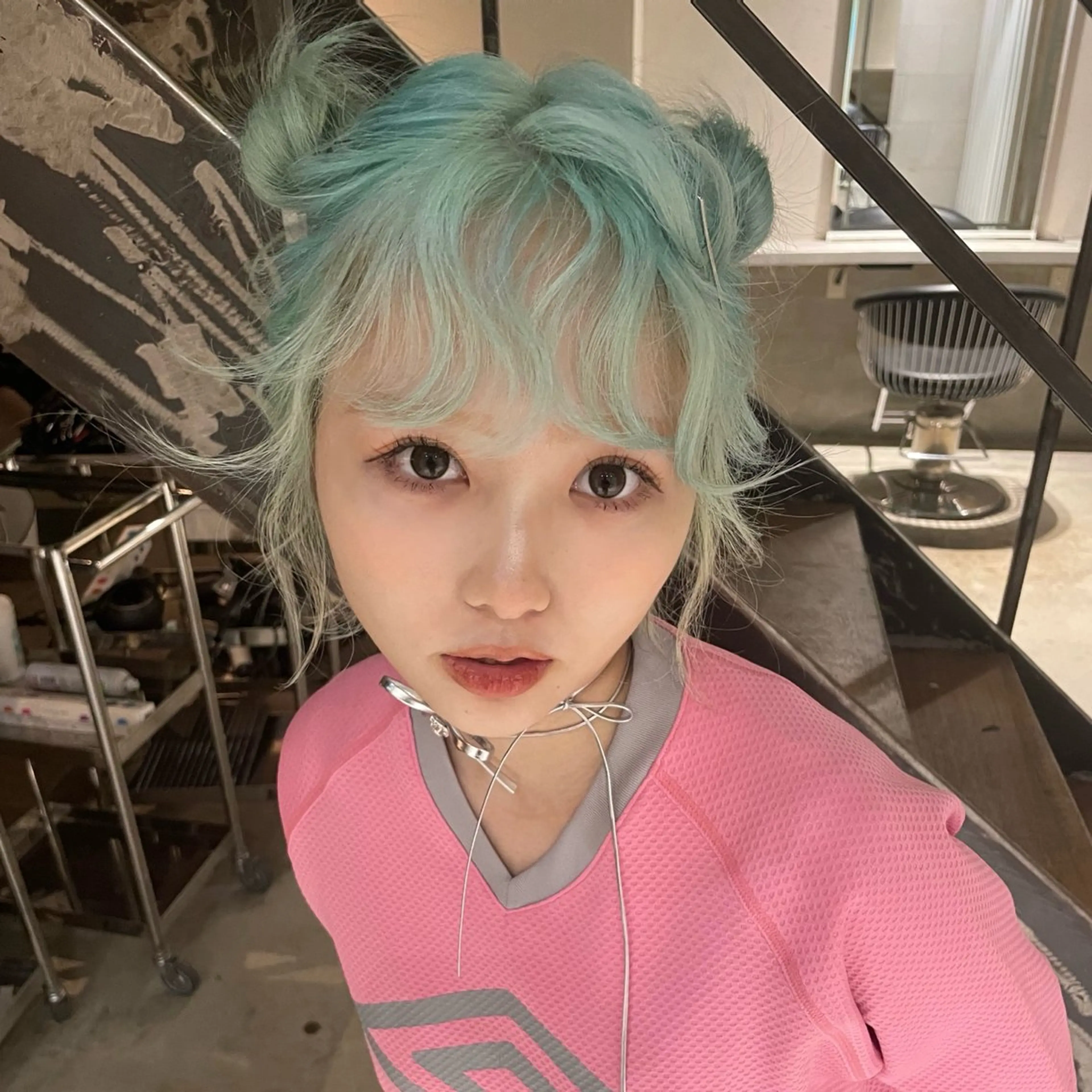 セミロング カラー ヘアカラー デザインカラー AYA/DEANのヘアスタイル