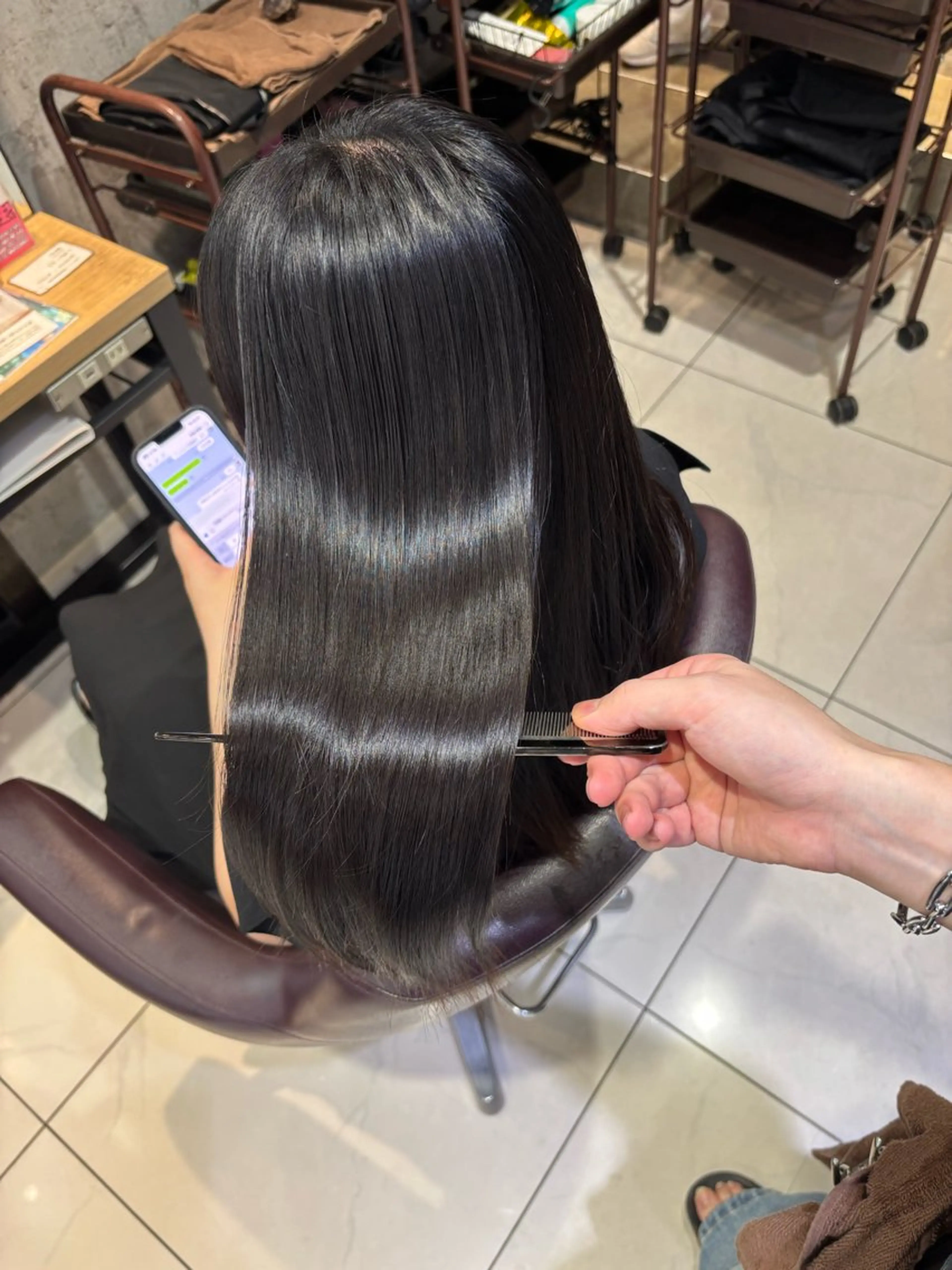 ロング カラー カット トリートメント 🦋レイヤー✖︎ 髪質改善🦋リョウヤのヘアスタイル