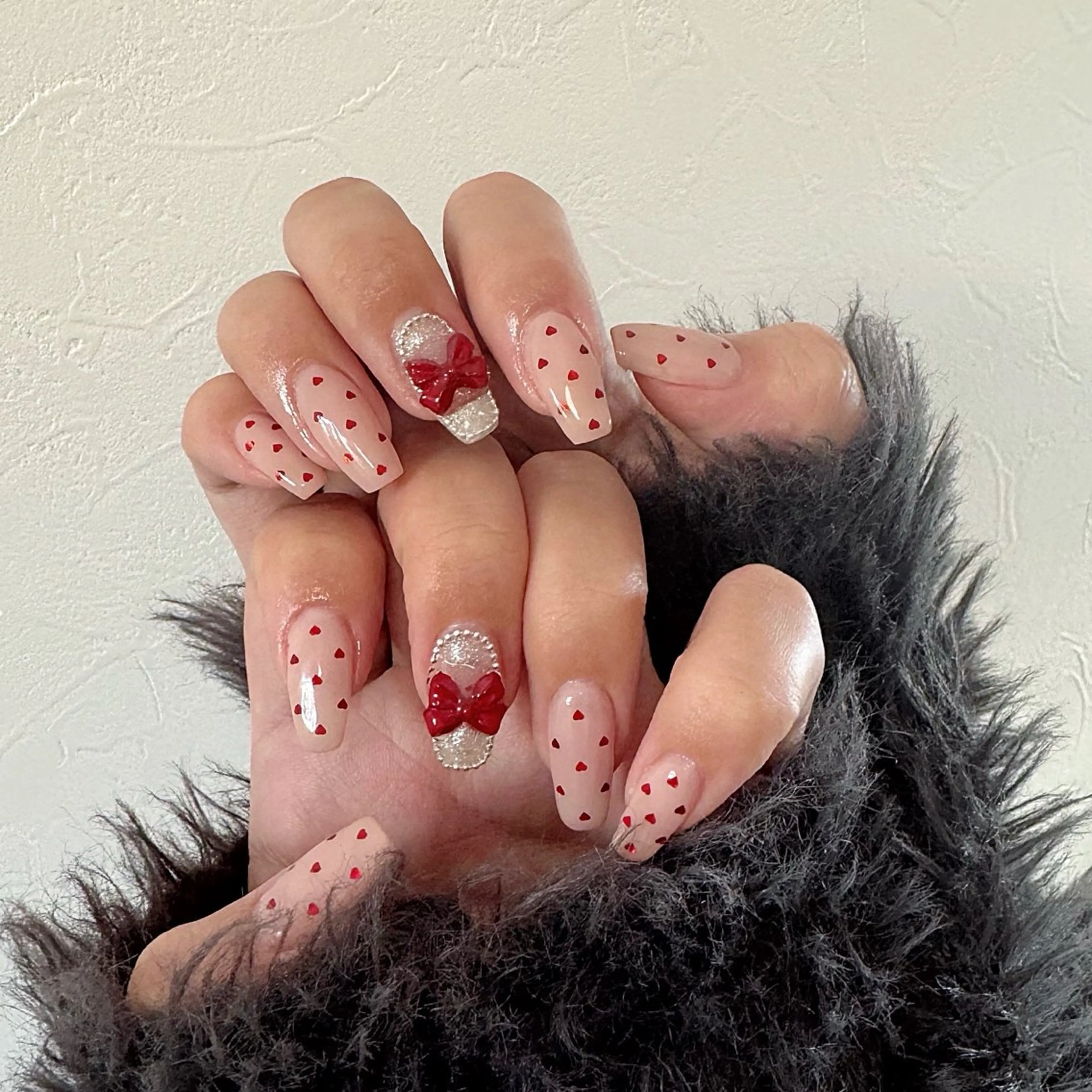 ネイル シュシュ 🎀 girly nailのネイルデザイン