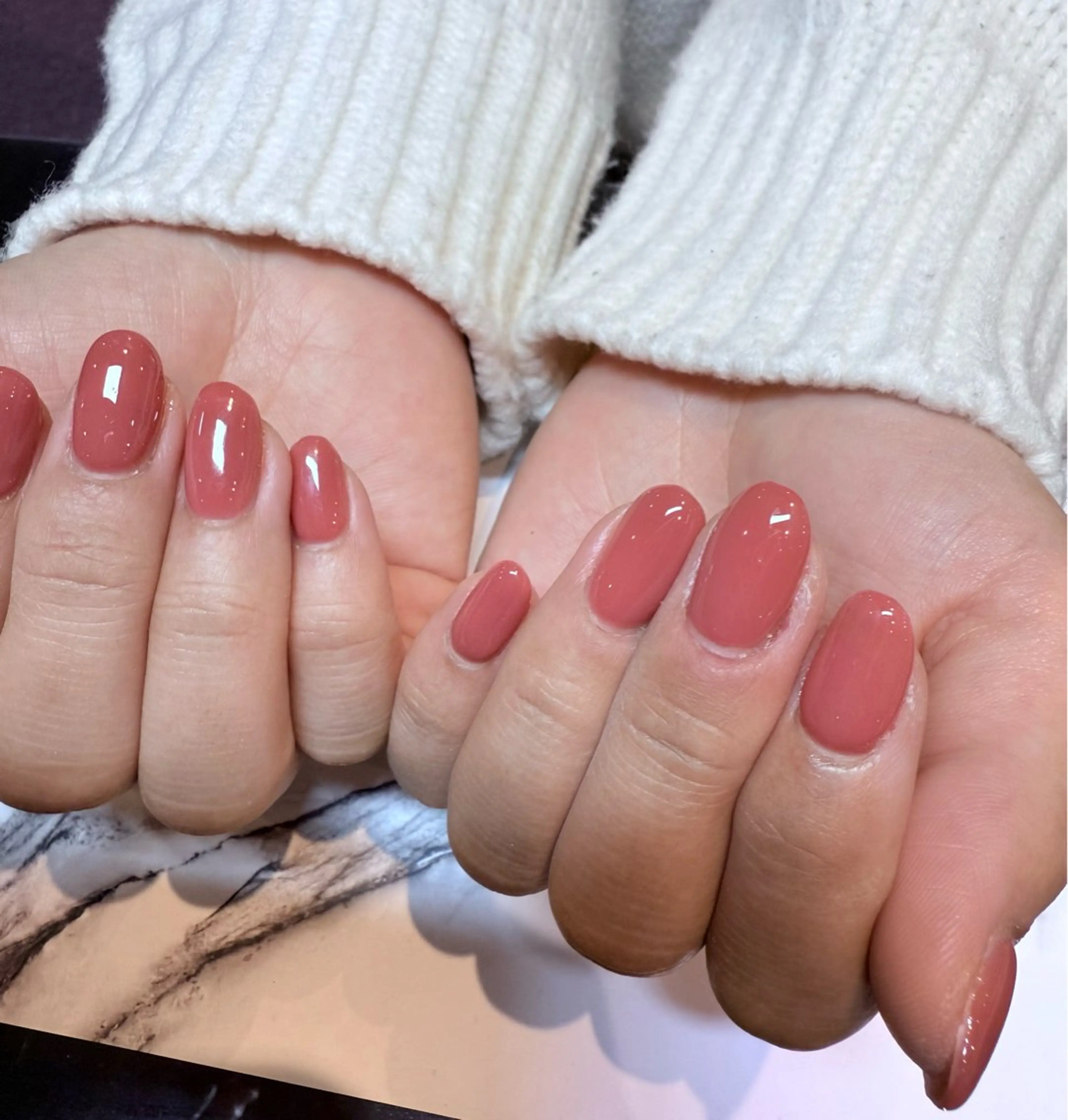 ネイル ワンカラーネイル M 🧡CHIKA🧡のネイルデザイン