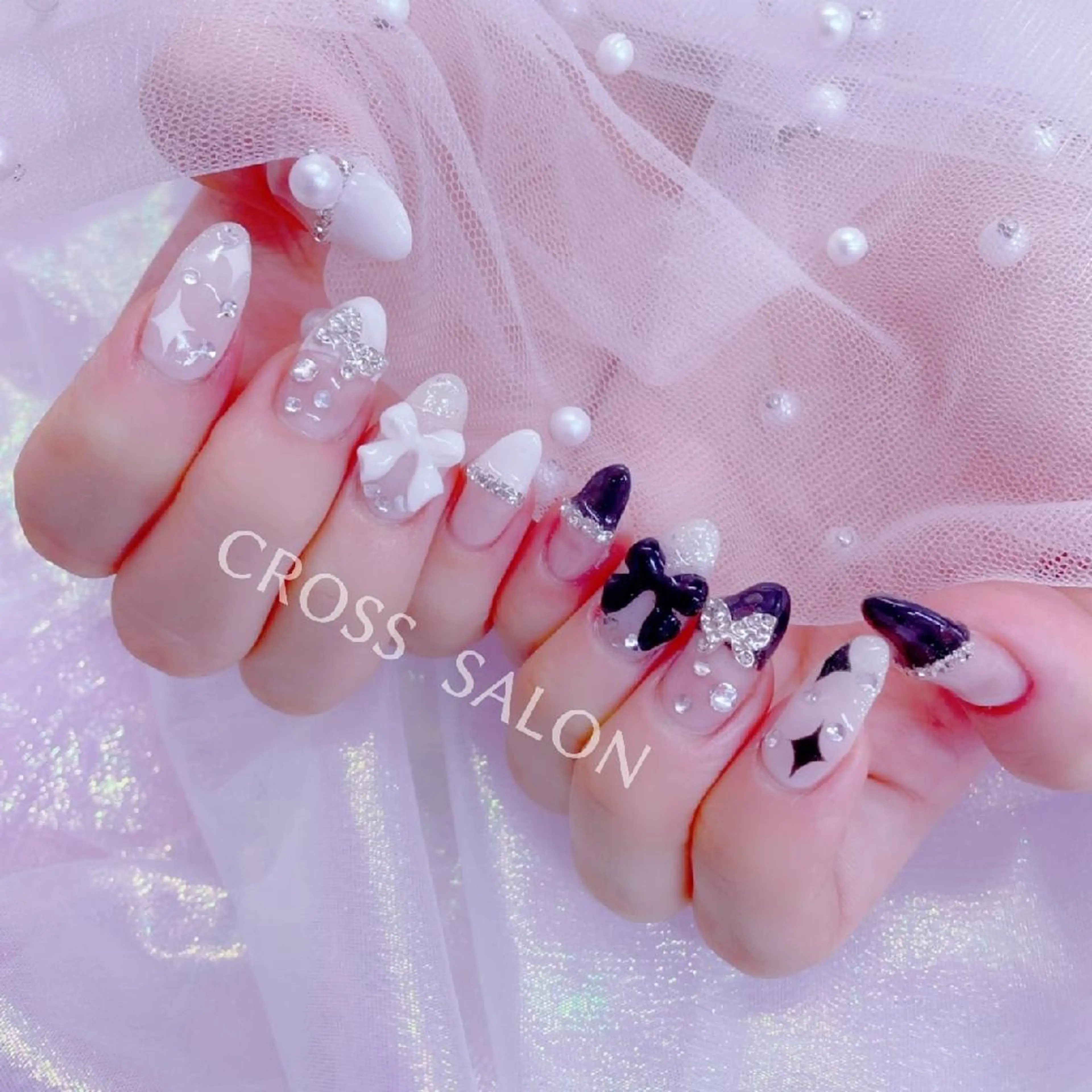 ネイル 韓国ネイル ネイルチップ ワンホンネイル CROSS SALON/Lazy所属・CROSS  クロス　のネイルデザイン