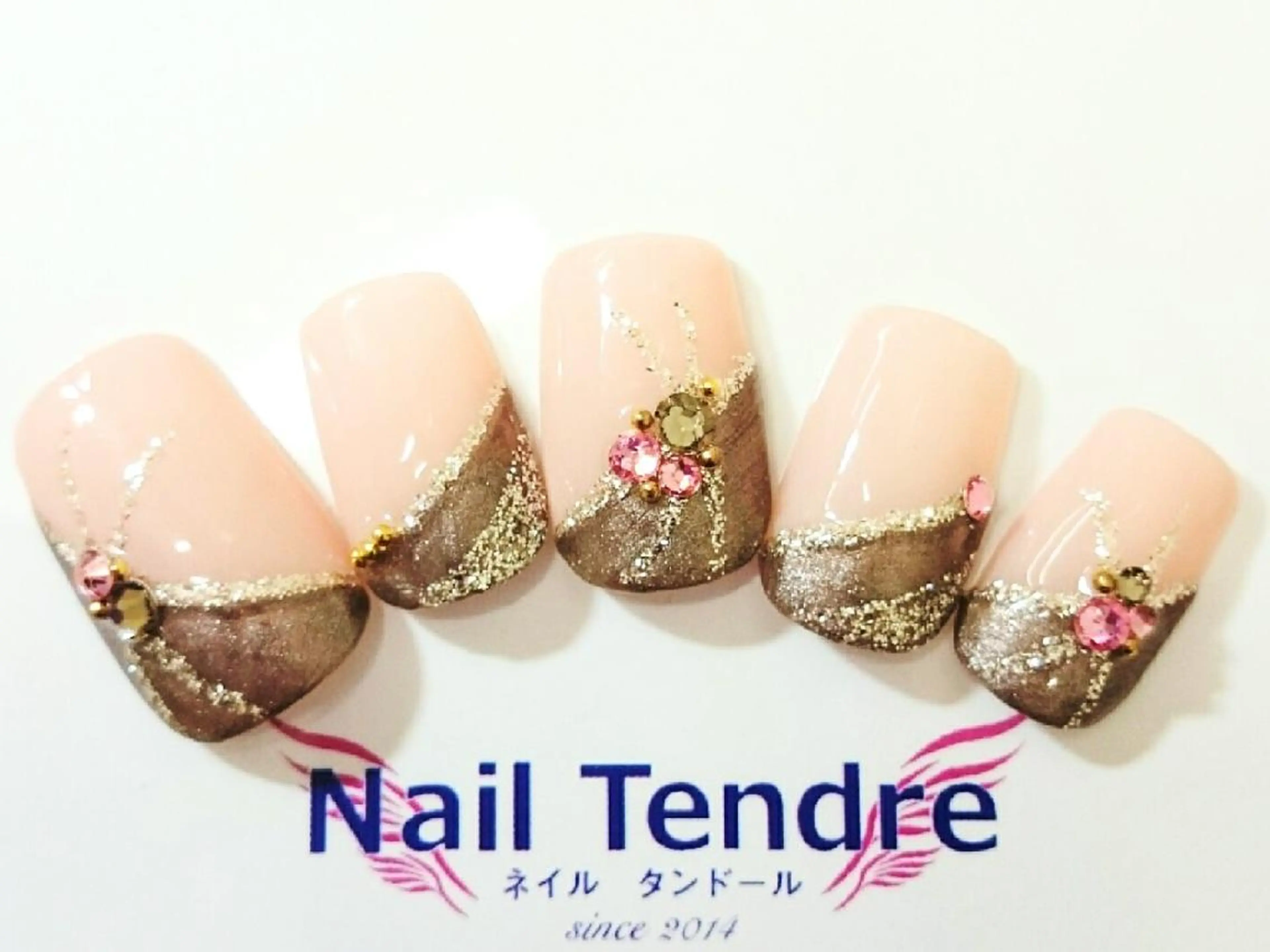 ネイル アートネイル ジェルネイル ソフトジェル ストーンネイル ハンドネイル Nail  Tendreのネイルデザイン