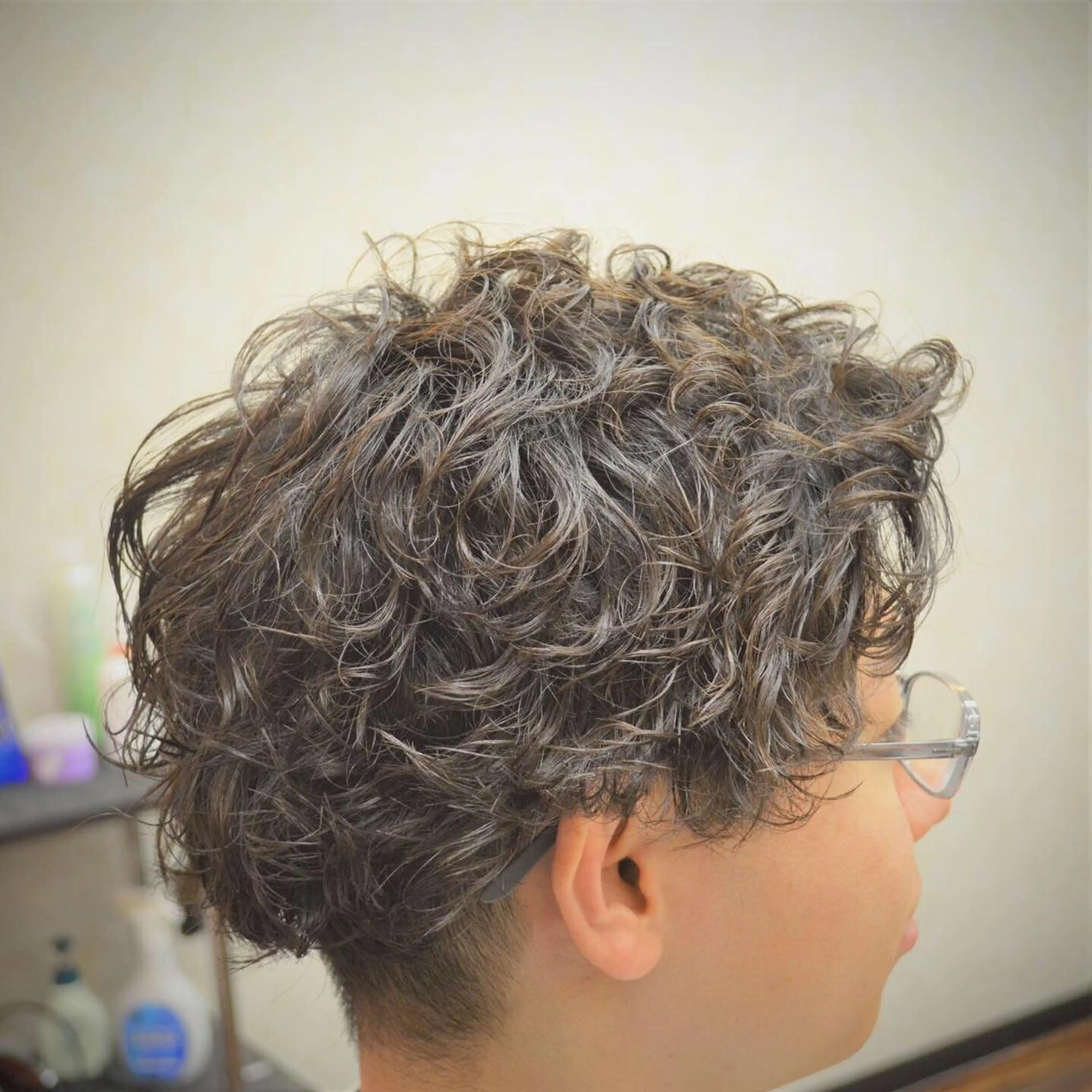 ショート パーマ メンズ カット パーマ 高野浩平/フェード ツイストスパイラルのヘアスタイル