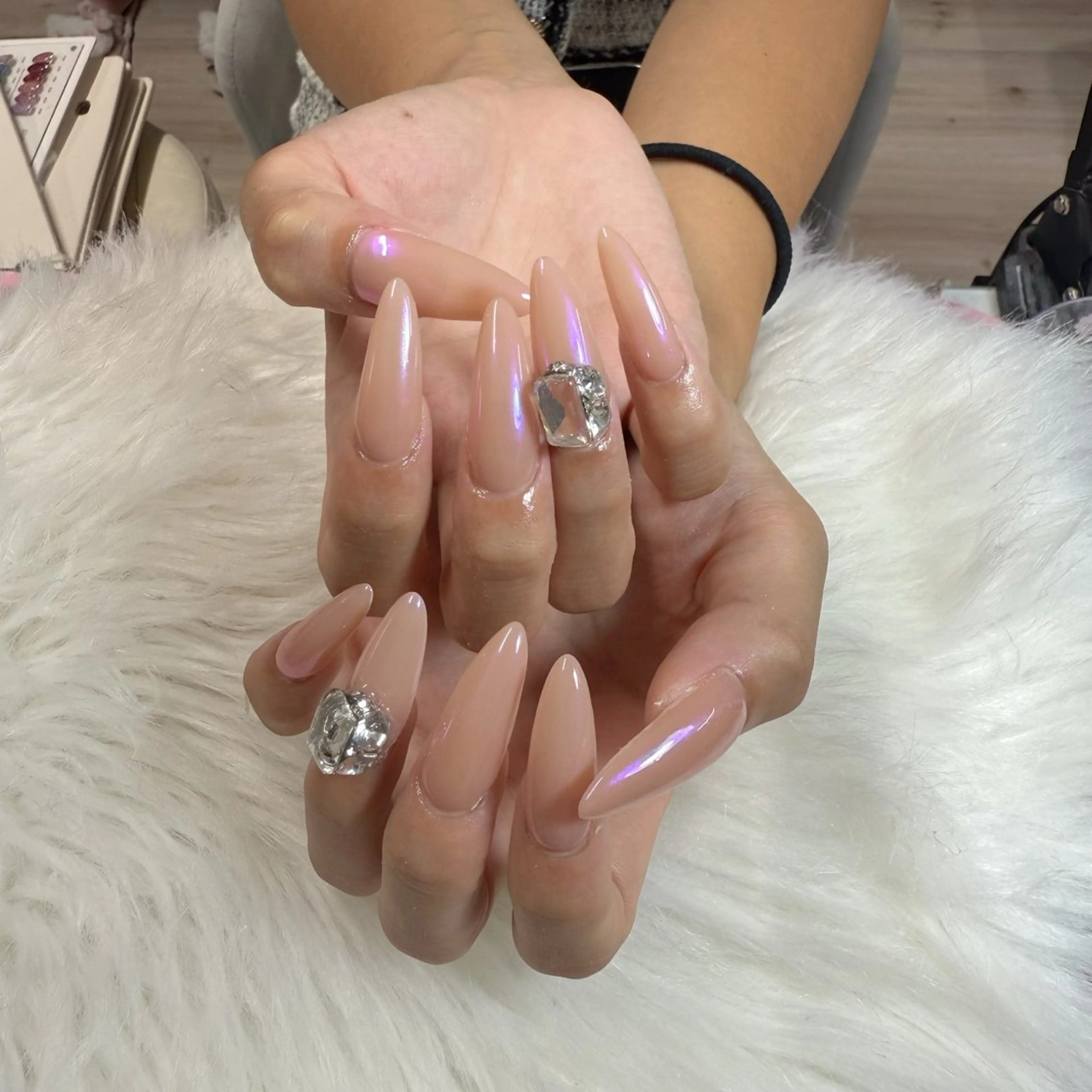 ネイル ハンドネイル 🎀 Lemode ワンホンネイル🎀のネイルデザイン