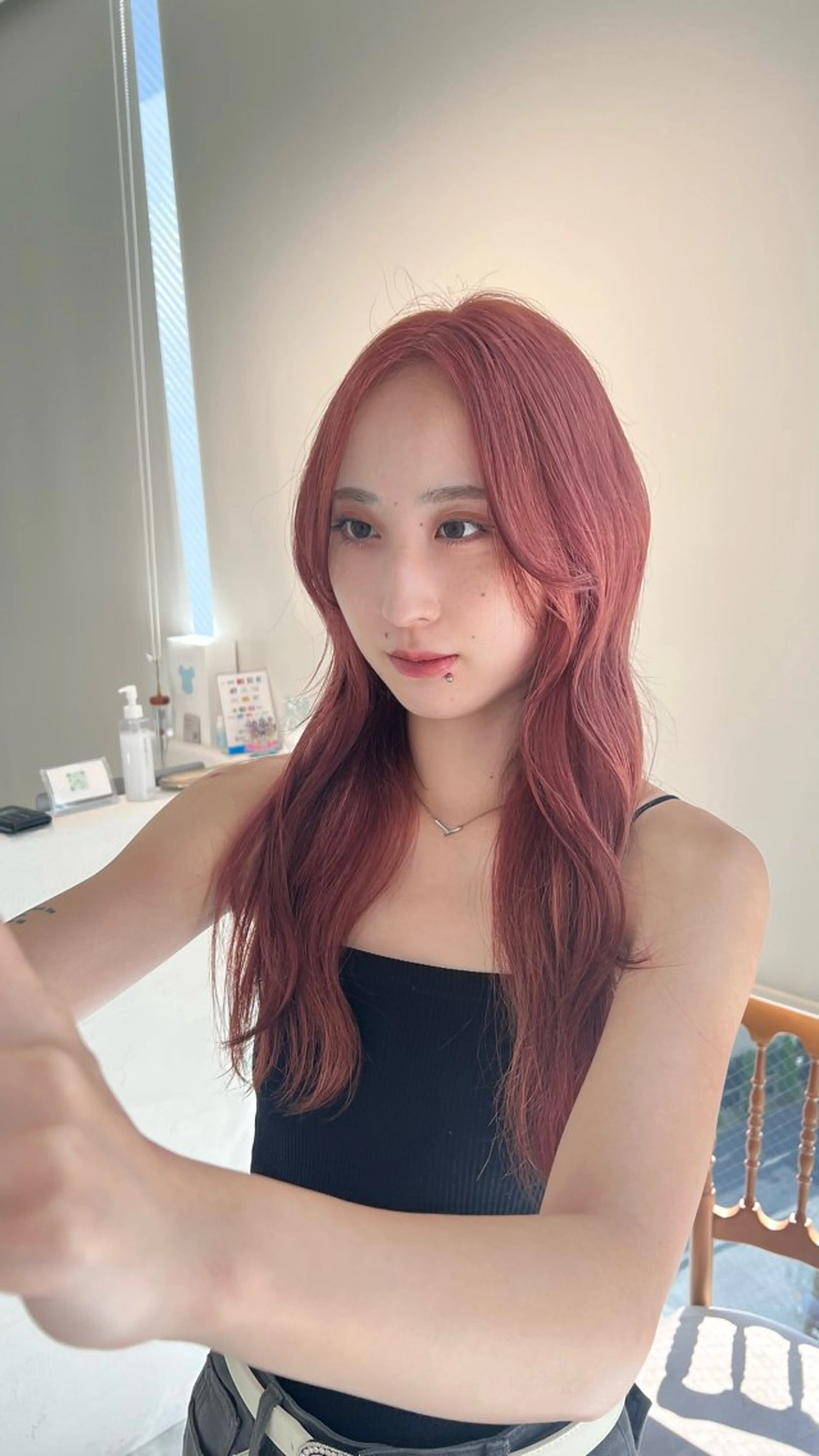 ロング カラー カット ヘアカラー トリートメント レイヤー/透明感 カラー🌿KANTAのヘアスタイル