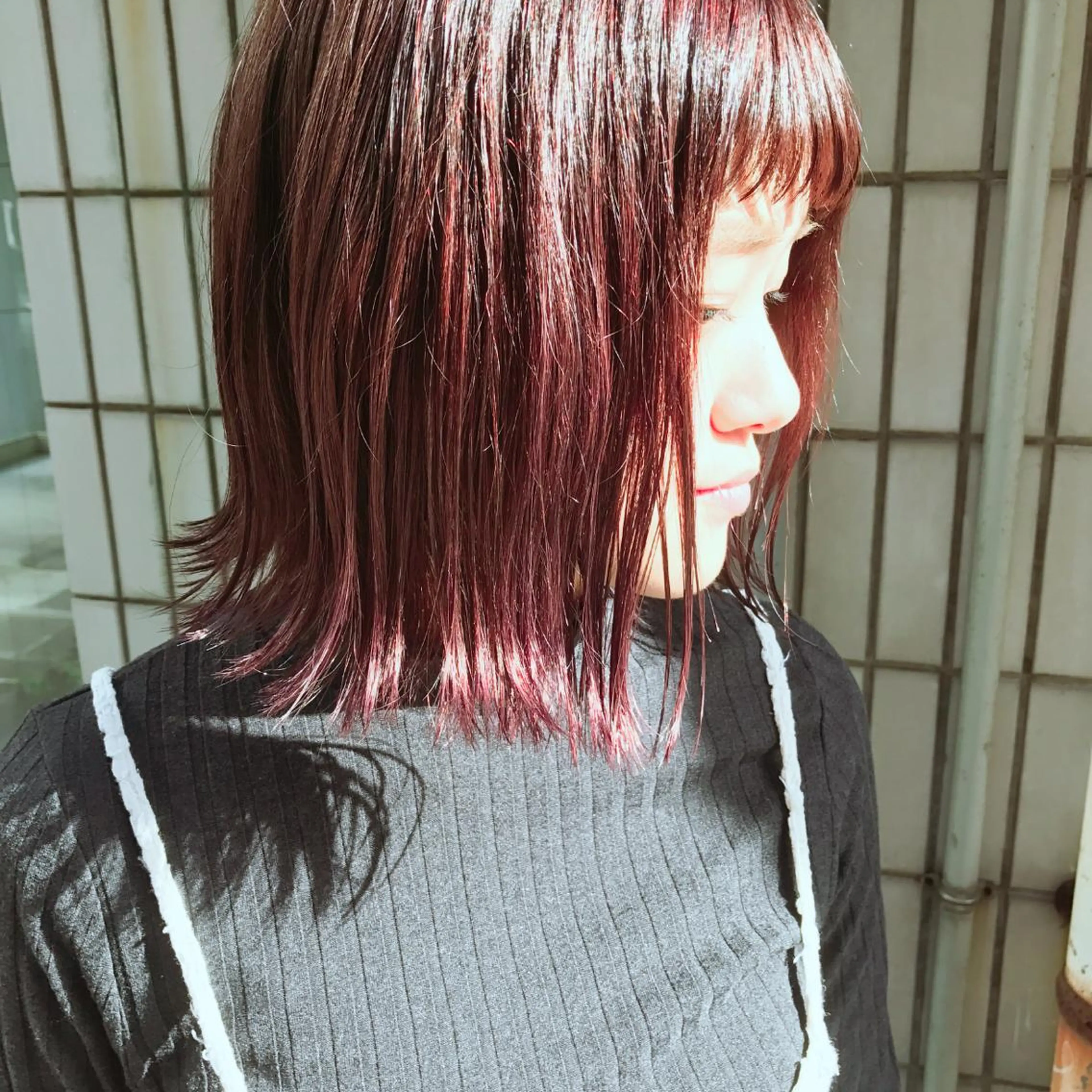 ミディアム カラー バイオレットカラー chic.🍋 Kirariのヘアスタイル