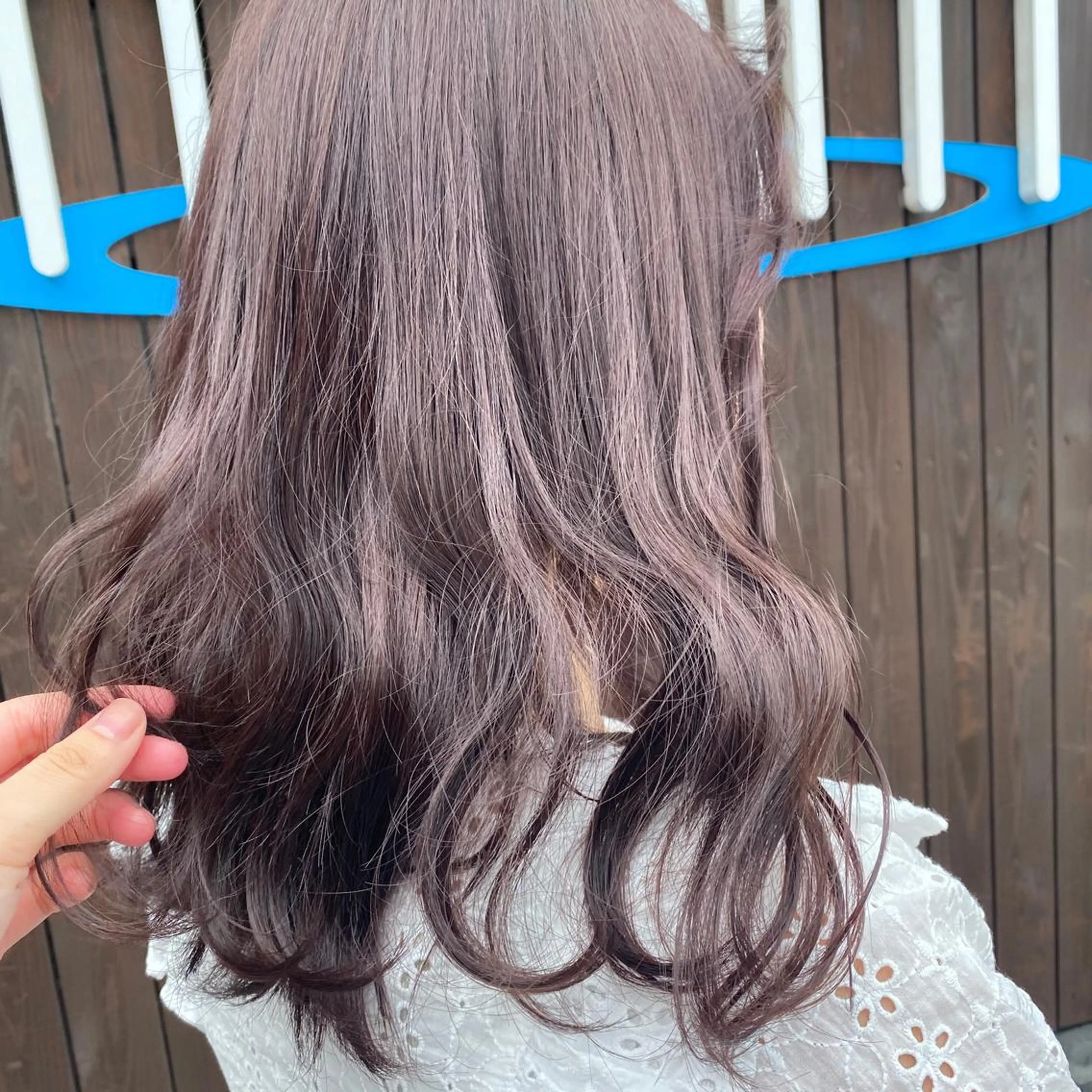 セミロング カラー 透明感カラー パープルカラー ｲﾁｶﾜ ﾐｵ/ minim hairのヘアスタイル