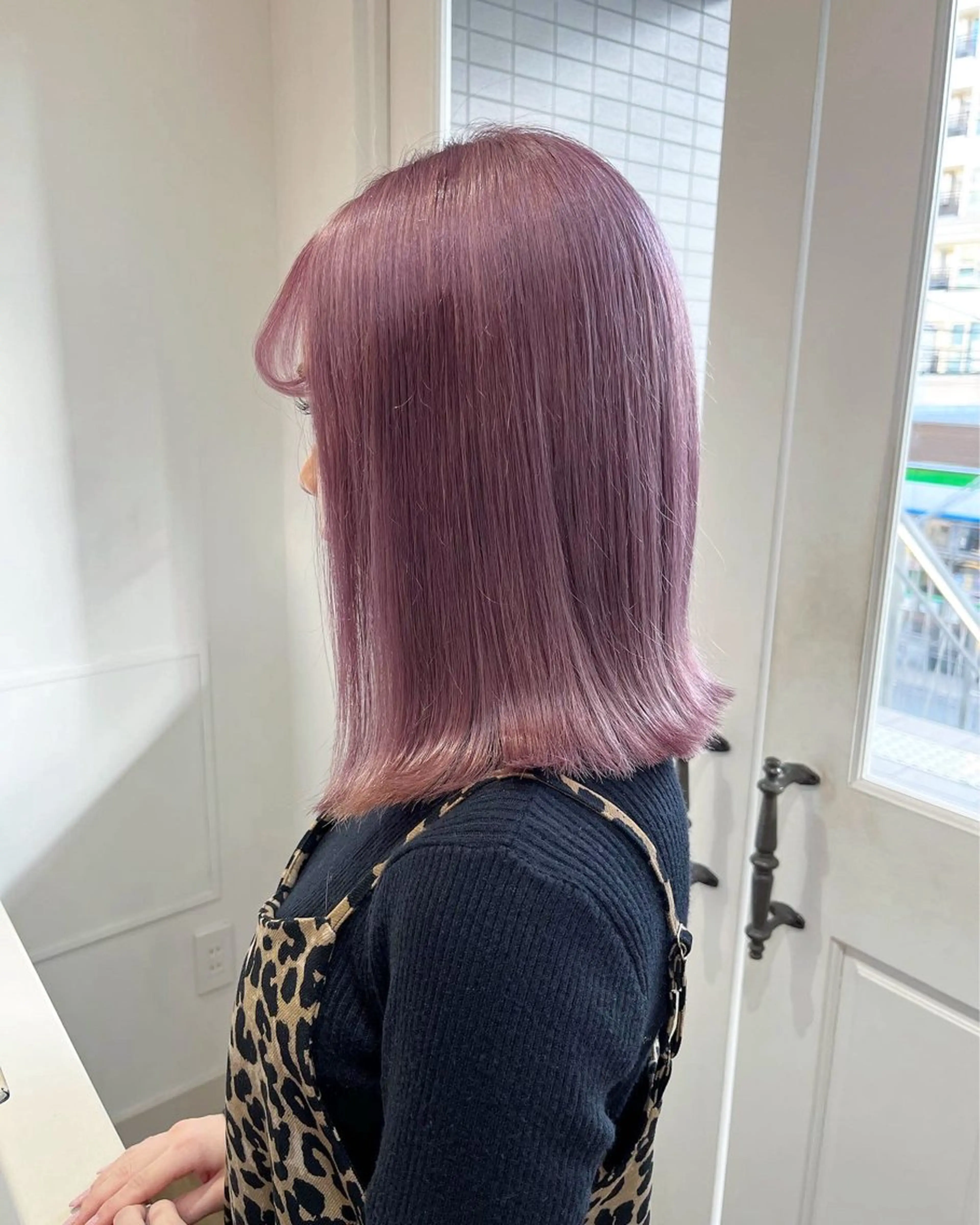 ミディアム カラー 𝗺𝗶𝗸𝘂♡ 似合わせ🎀のヘアスタイル