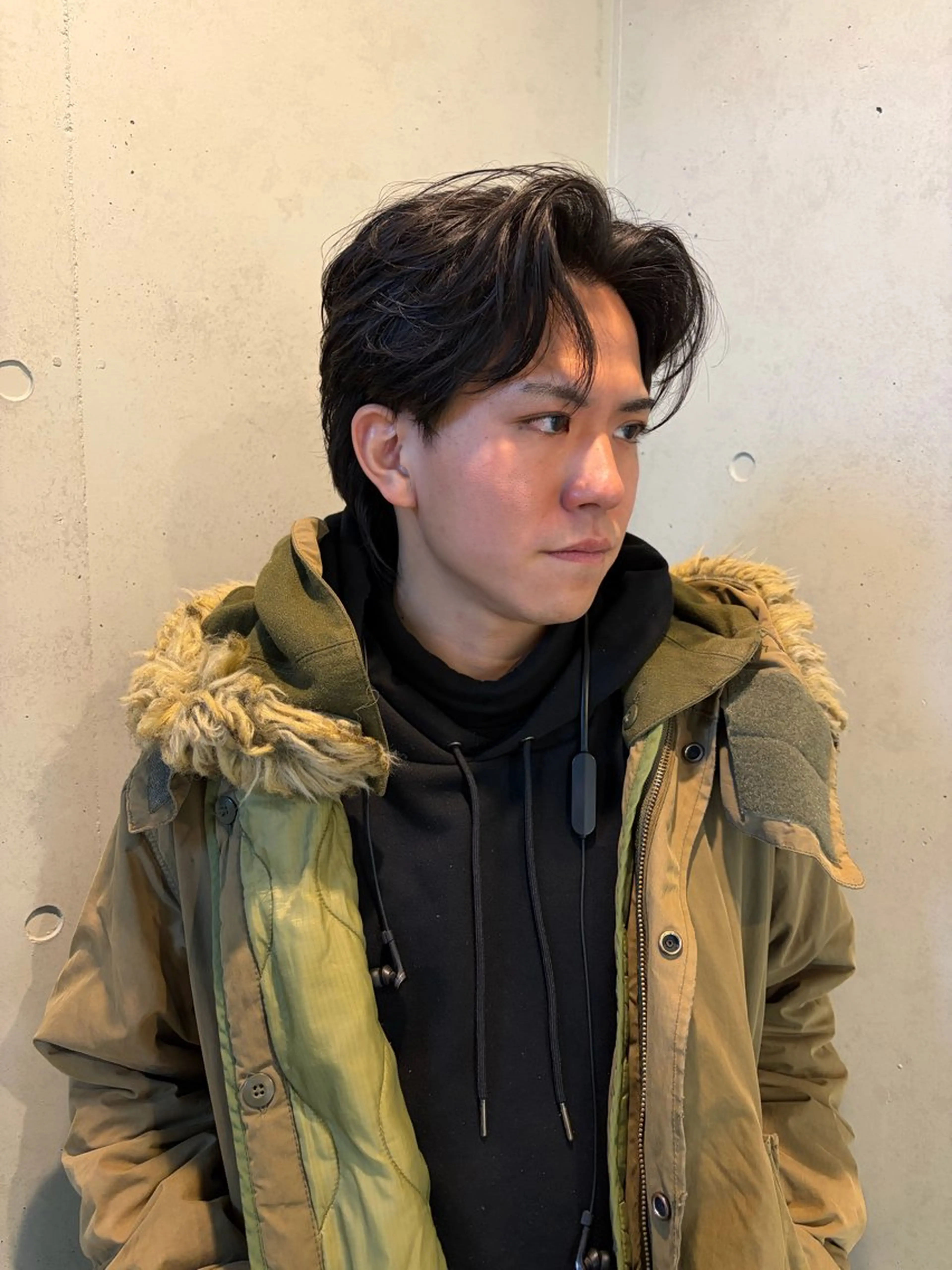 ショート メンズ センターパート カット SALOWIN 神宮前５丁目店所属・メンズ/特殊ヘア パーマ🕷️小夏貴也のヘアスタイル