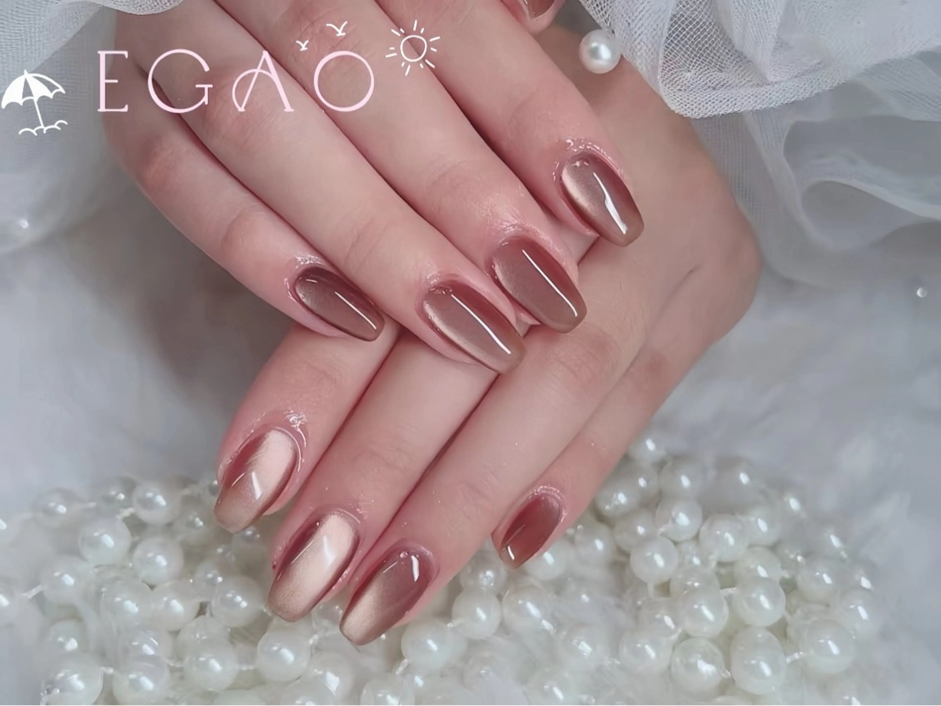 ネイル アートネイル フットネイル フレンチネイル ジェルネイル グラデーション ハンドネイル Egao Nail Salonのネイルデザイン