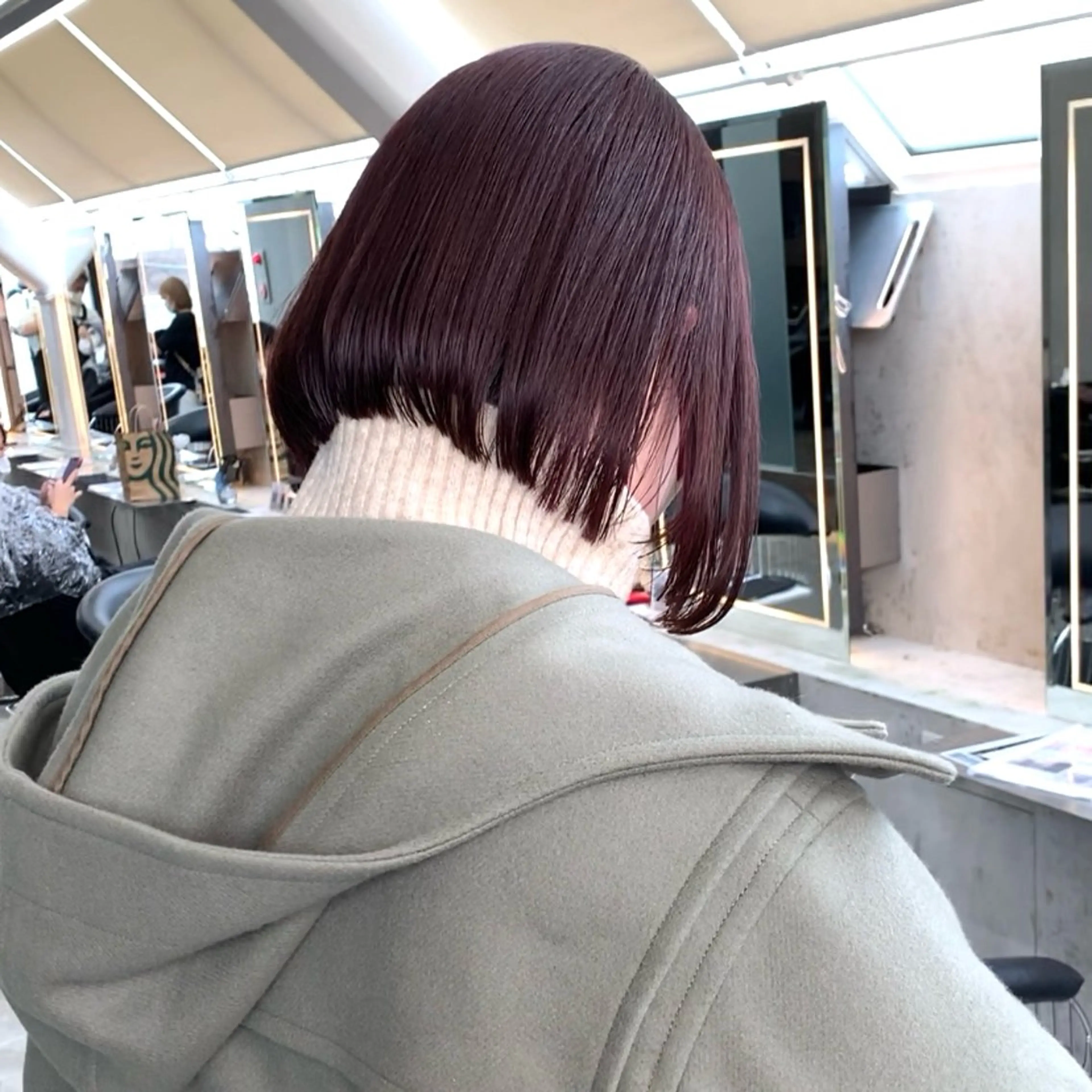 ミディアム ボブ ボブ/くびれボブ/ 髪質改善/Ru-kaのヘアスタイル