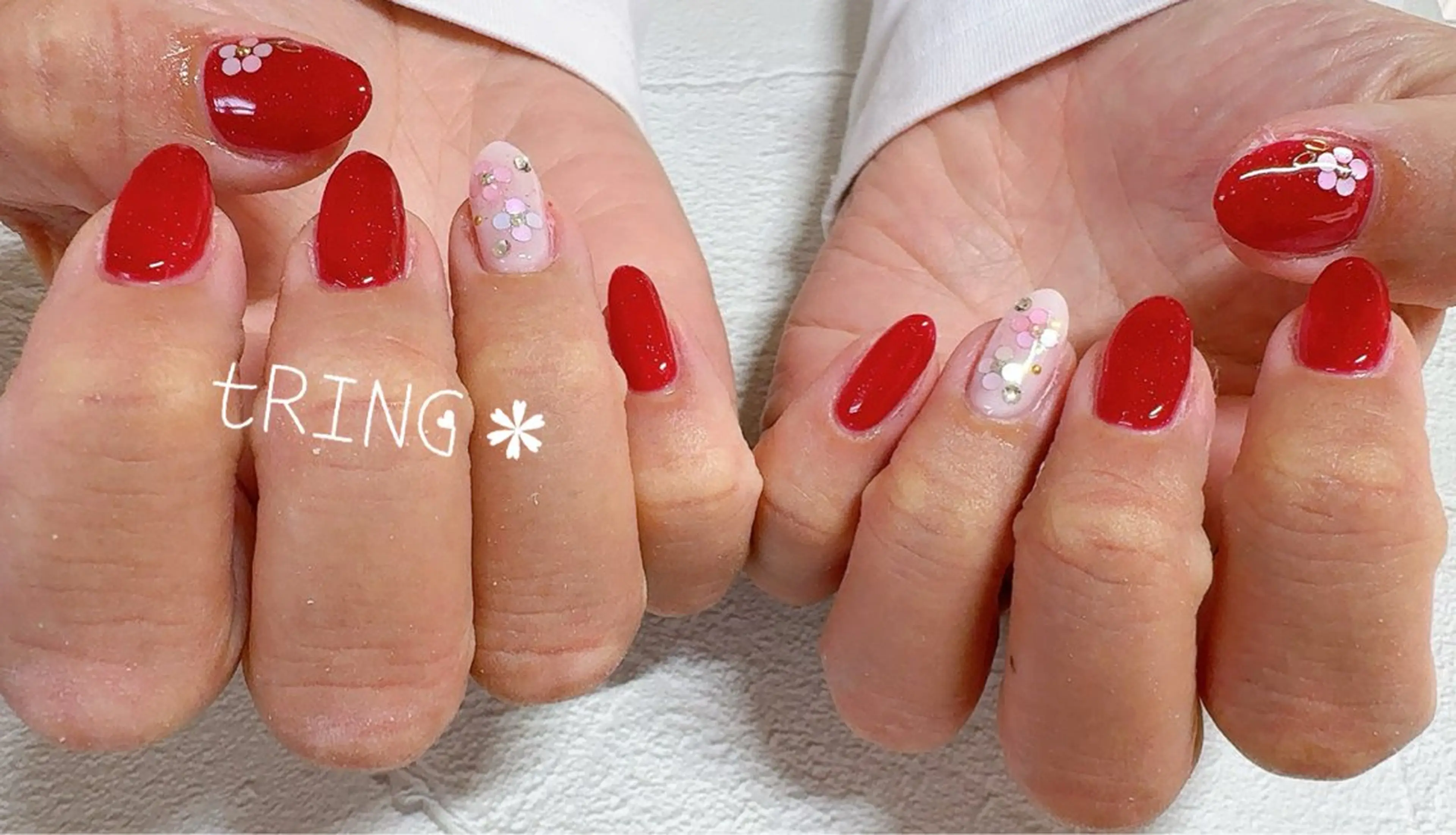 ネイル ハンドネイル tRING＊ しいの木台のネイルデザイン