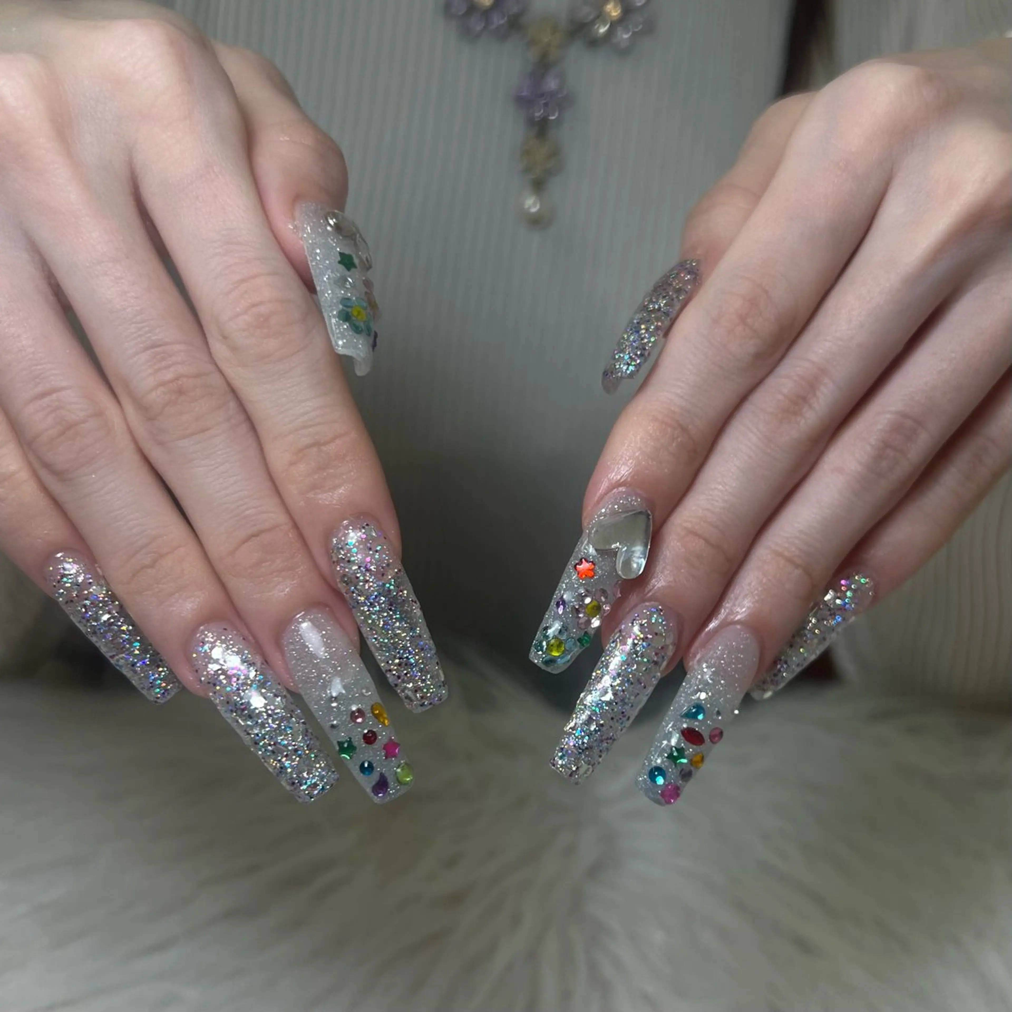 ネイル キラキラネイル ハンドネイル petit ange nail所属・MOMOKA ★池袋nailのネイルデザイン