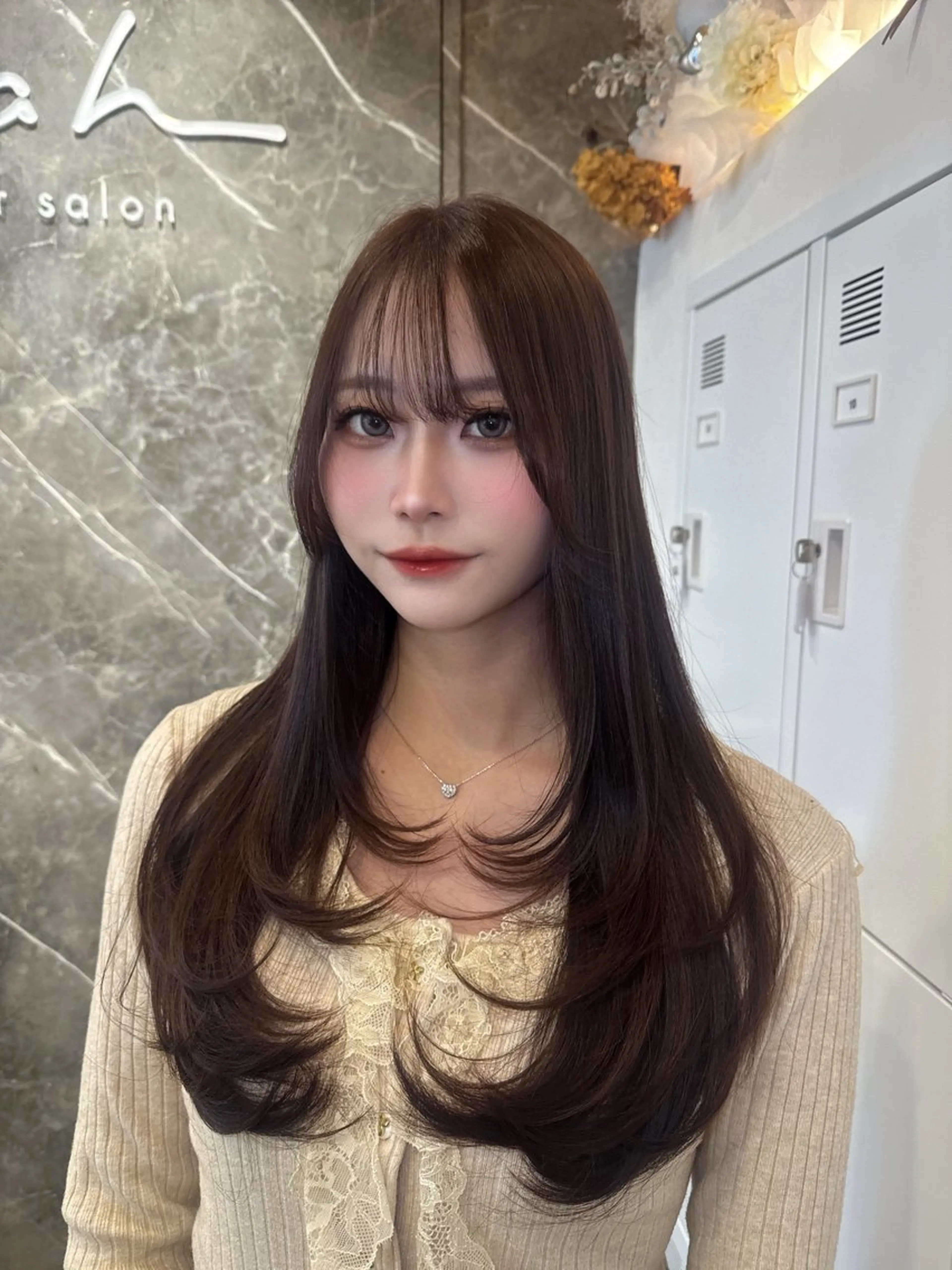 レイヤーカット(ロング)➕ワンカラーの写真