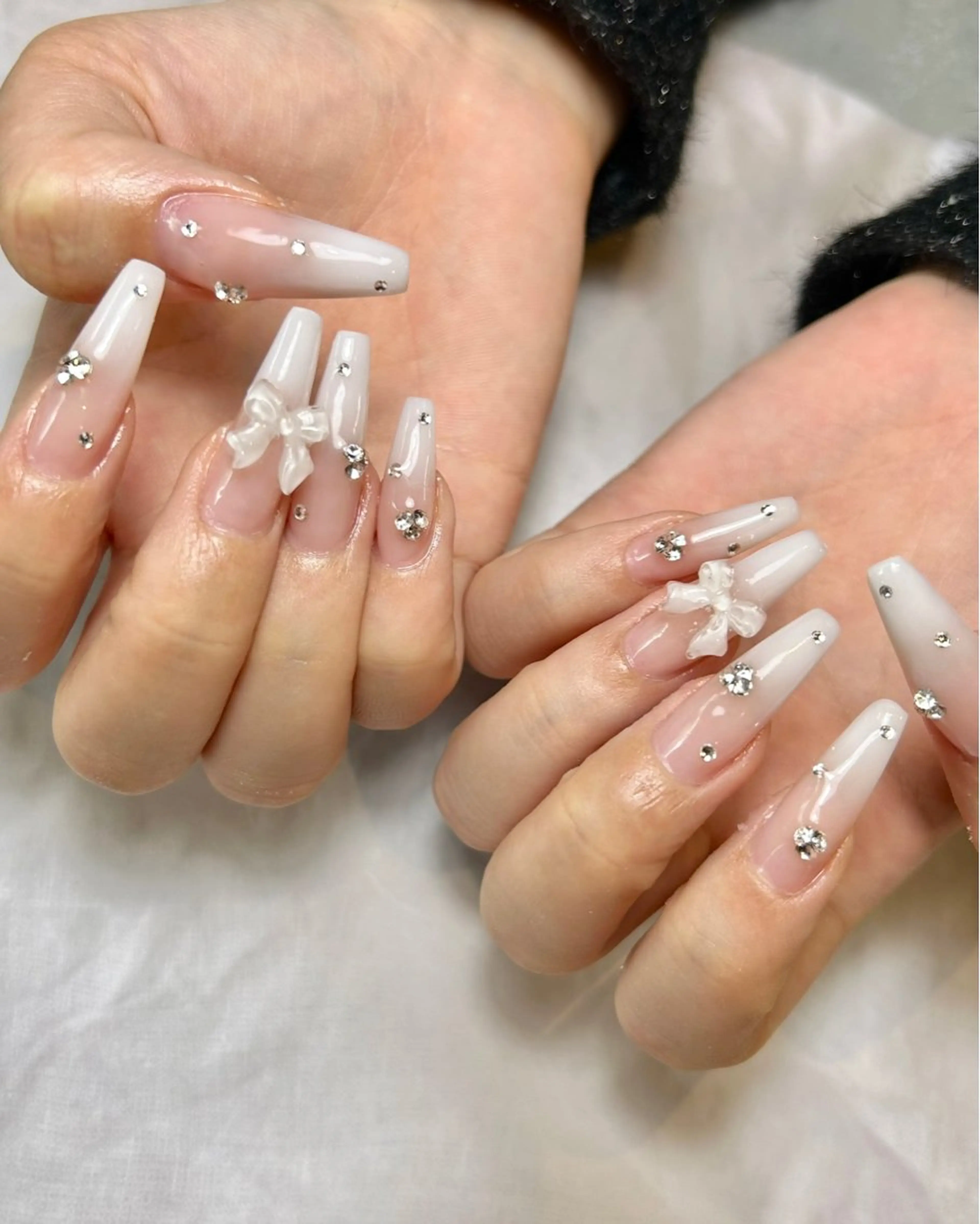 ネイル 持ち込み ストーンネイル ハンドネイル Reflection marikoのネイルデザイン