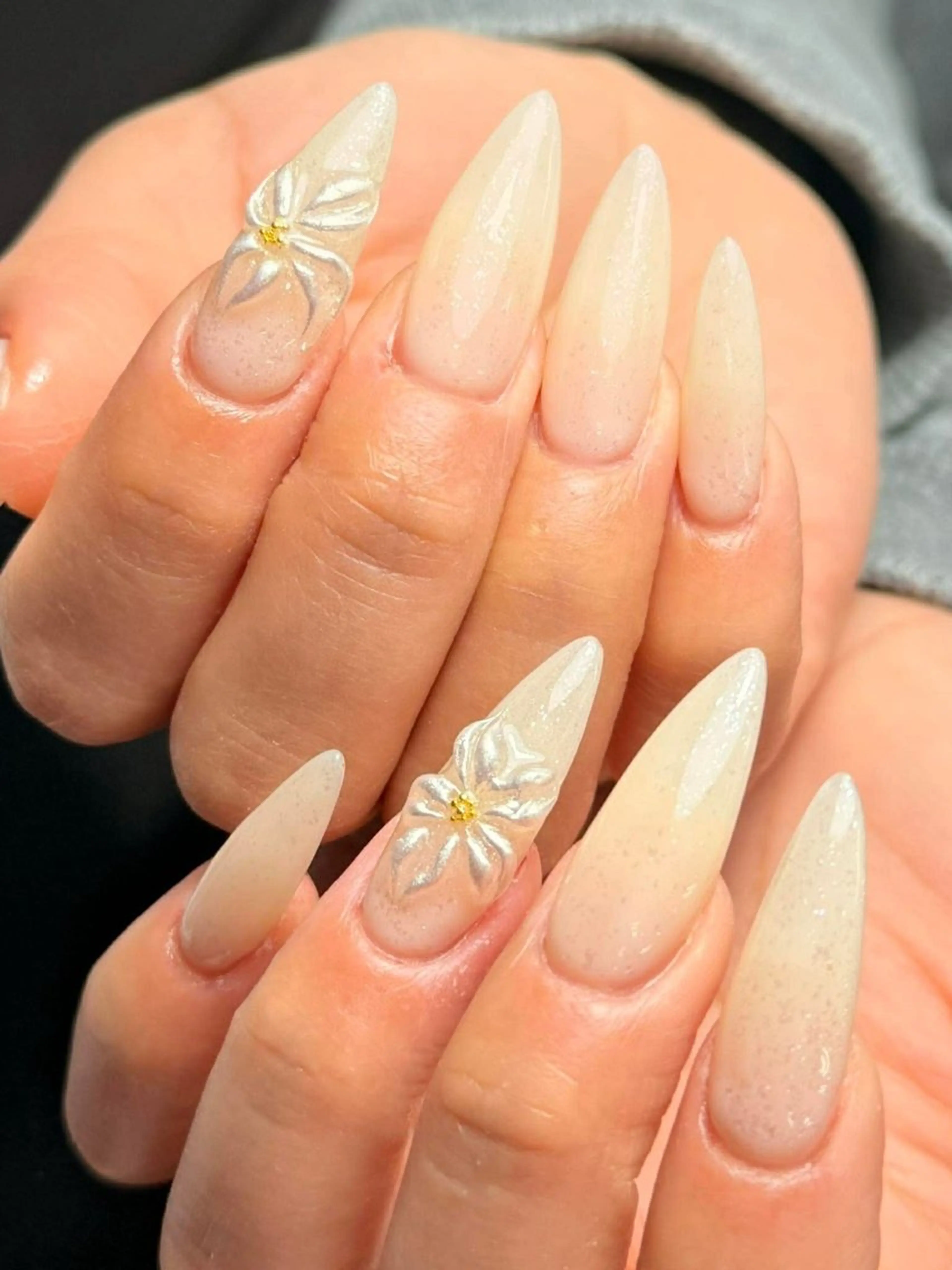 ネイル 韓国ネイル 持ち込み ニュアンスネイル ネイルチップ ハンドネイル Tini ANA.CHUOのネイルデザイン