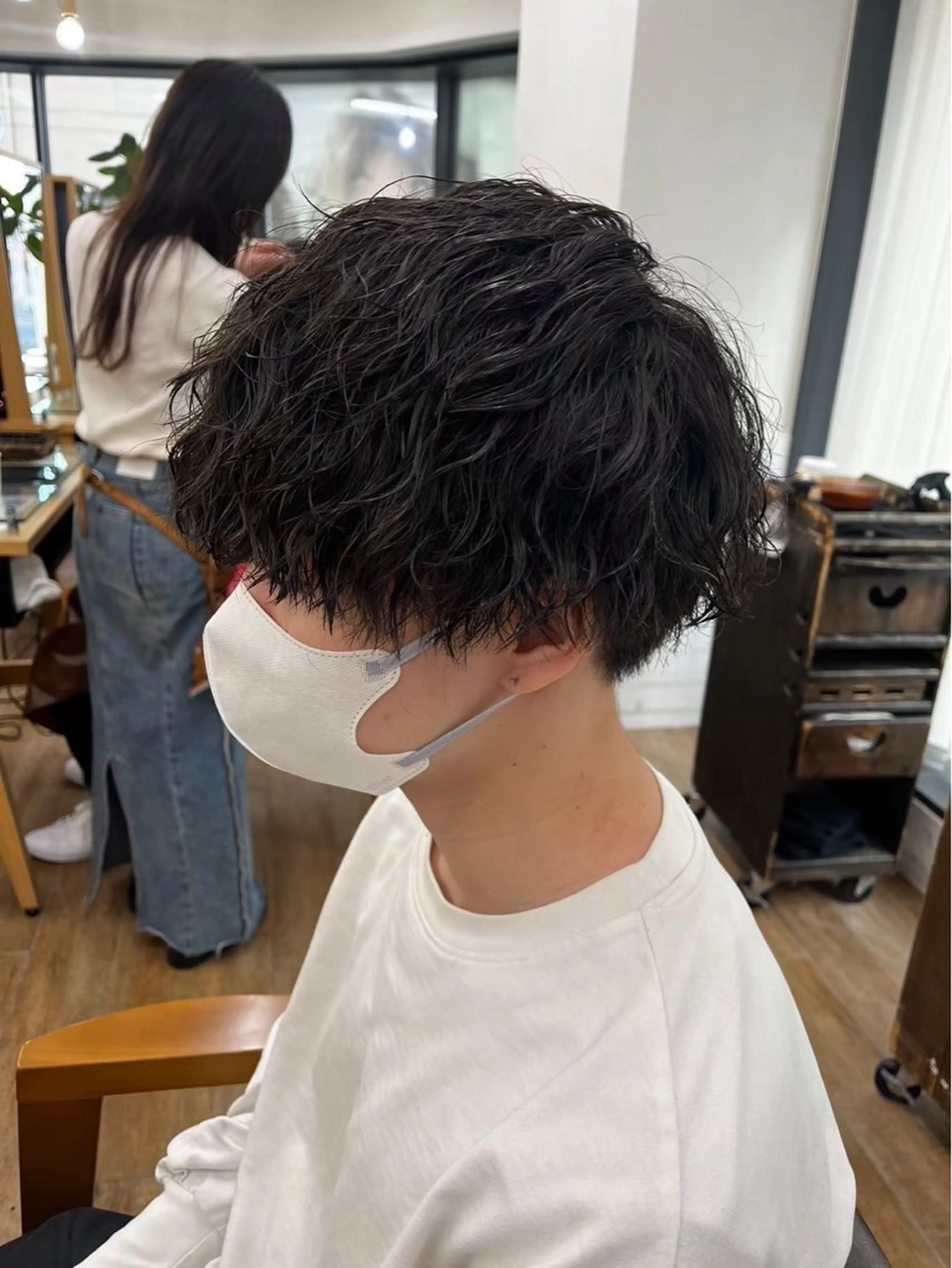 ショート パーマ メンズ カット パーマ ウルフカット/パーマ mayo🌛🌀のヘアスタイル