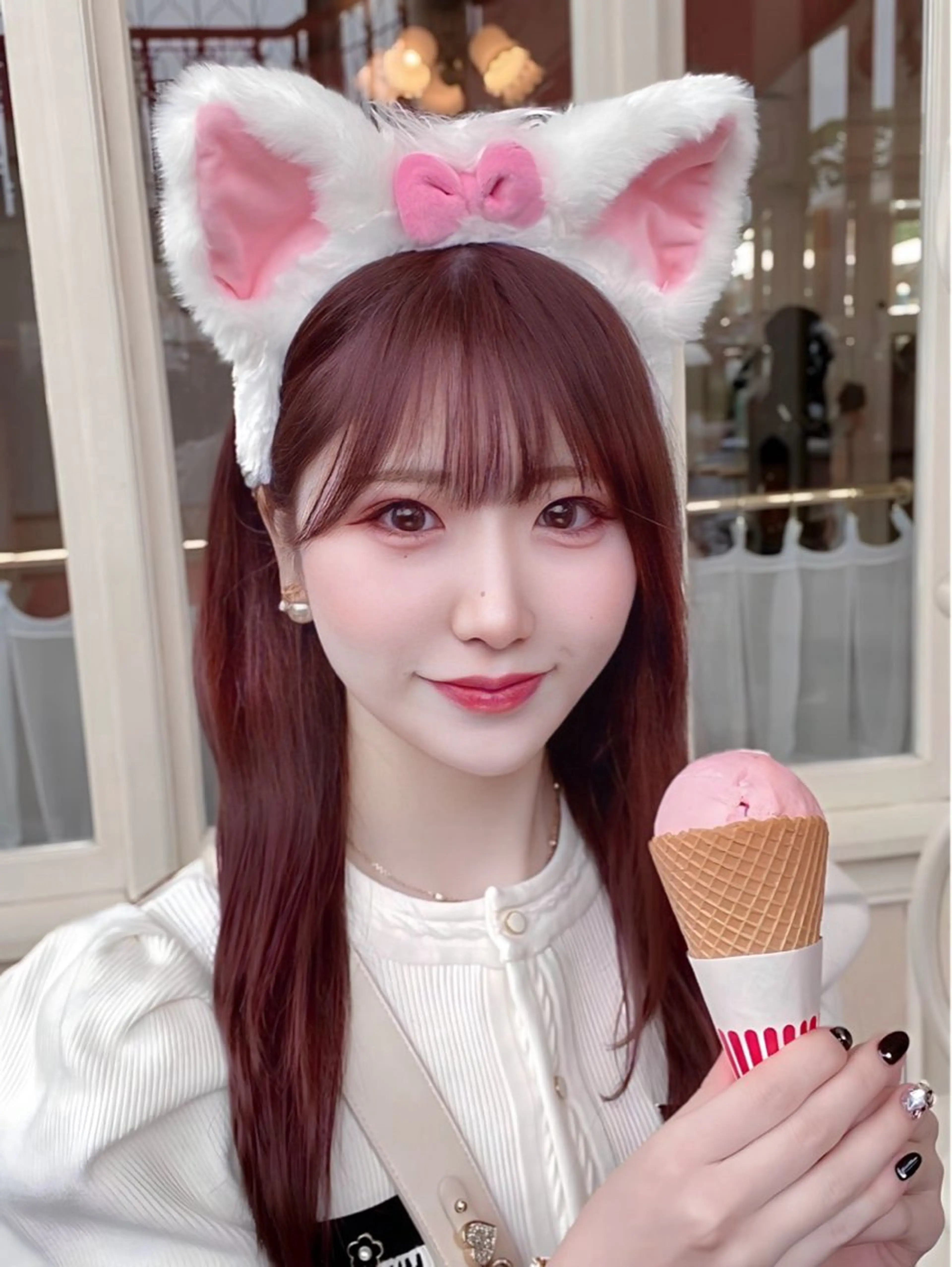 セミロング カラー カット ヘアカラー トリートメント ヘッドスパ ヘアセット 韓国ヘア/レイヤー/ 顔まわり/りょーとのヘアスタイル