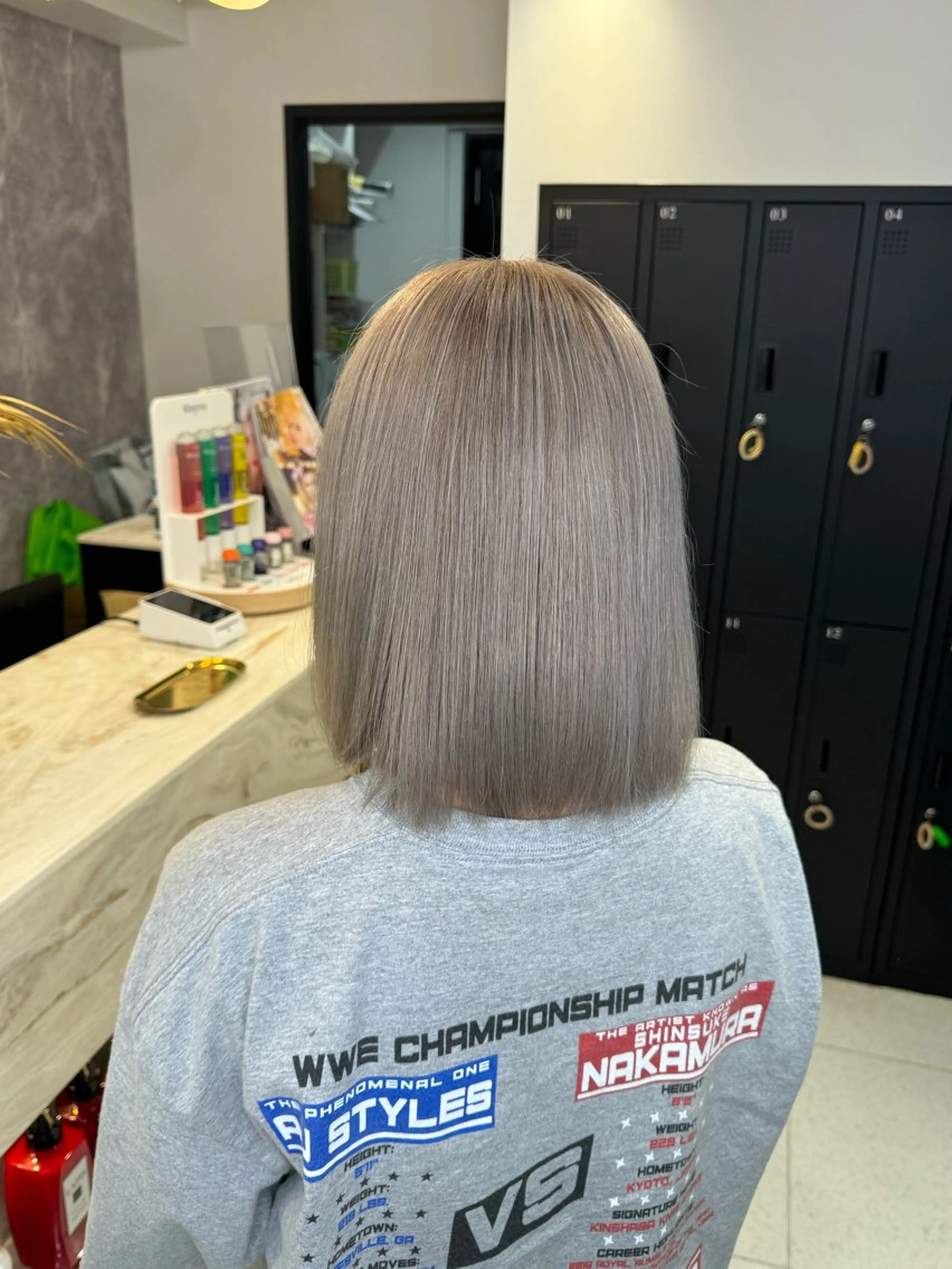 ミディアム カラー シールエクステ ベージュカラー ブリーチ ケアブリーチ 透明感カラー ヘアカラー ハイトーン/髪質改善 🦋KASUGA🖤のヘアスタイル