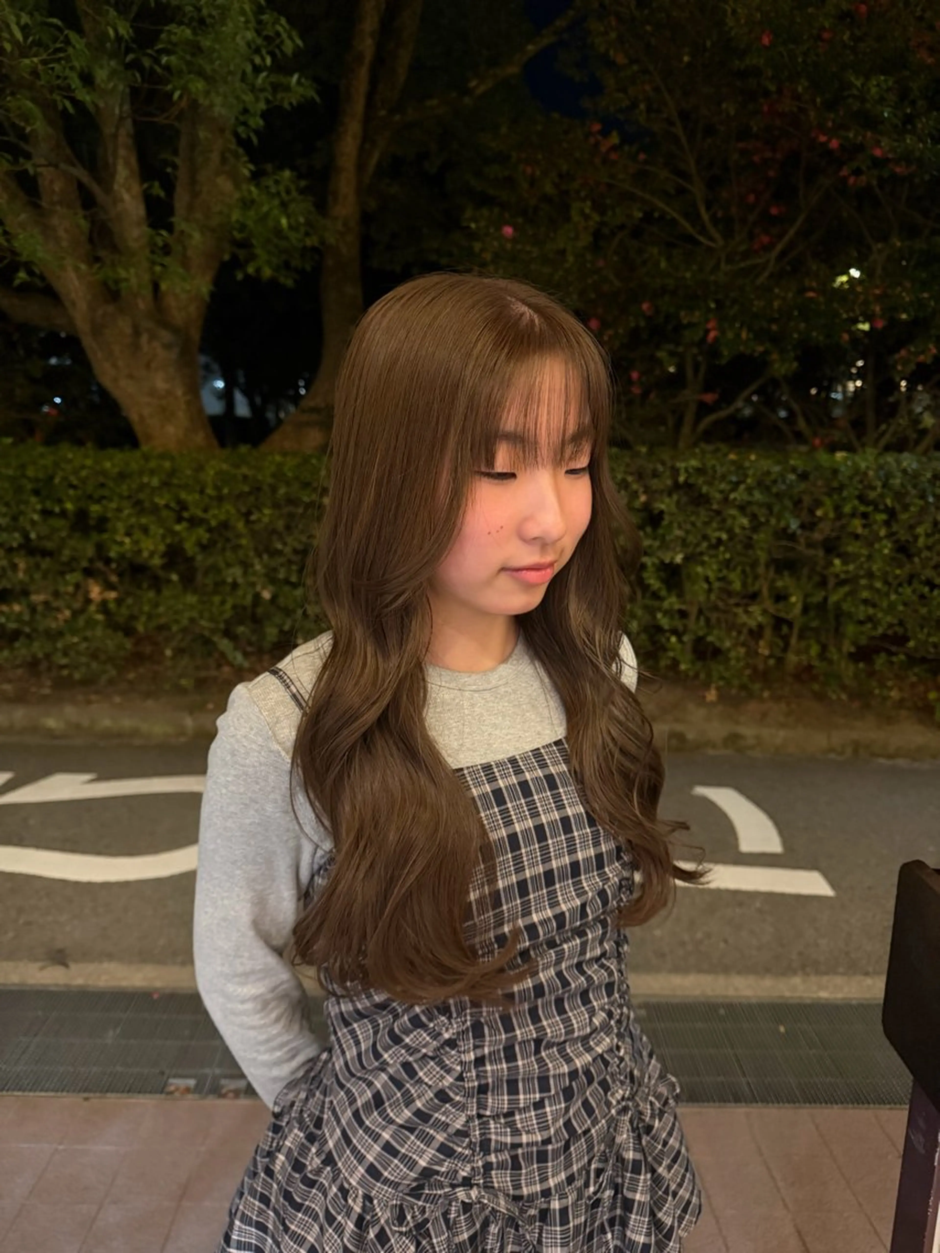 カラー アッシュ ベージュカラー ブリーチ ダブルカラー ブリーチなしカラー ヘアカラー YOKE 桃山台 SAKI♩ ܸのヘアスタイル