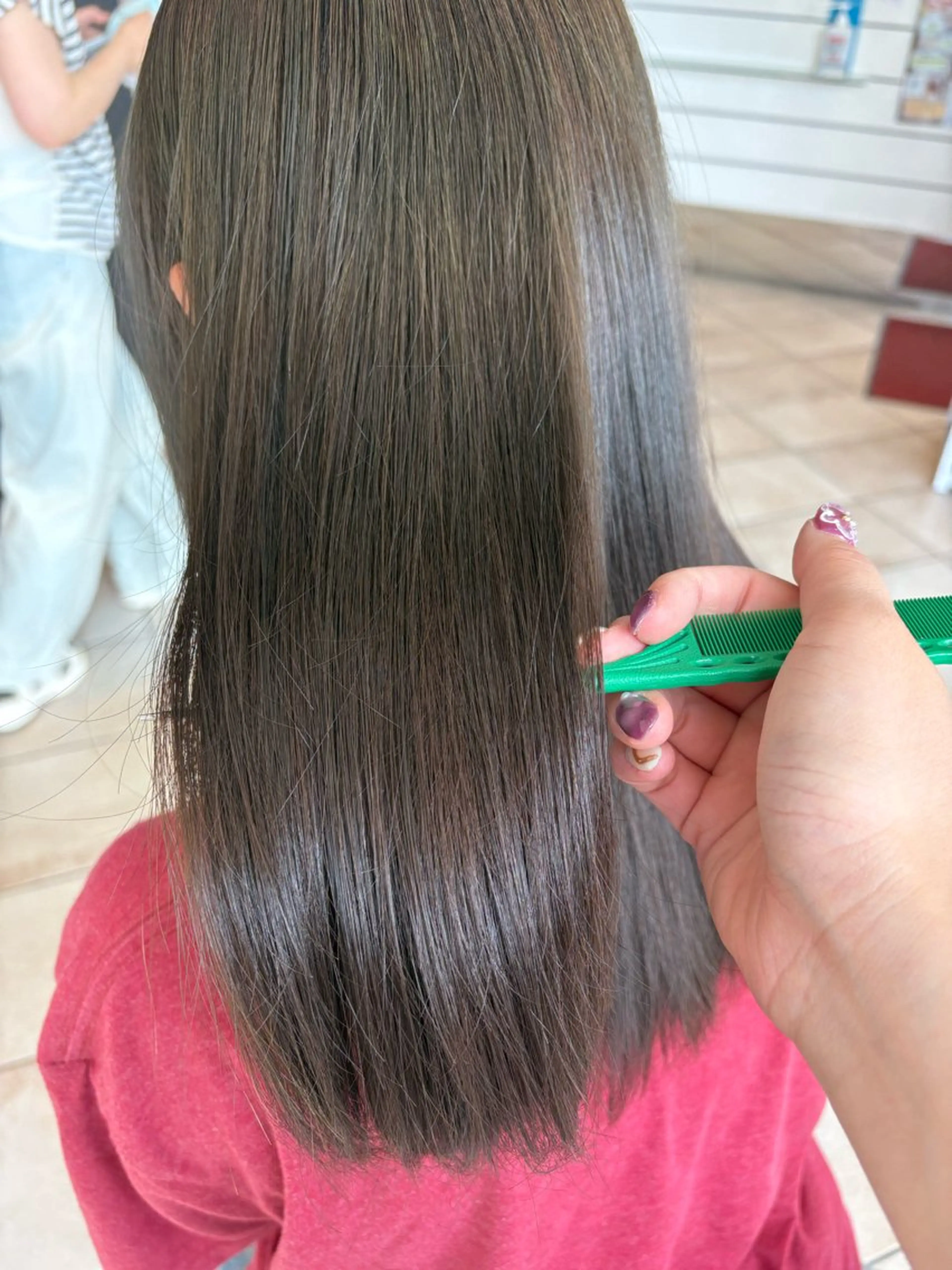 パーマ うる艶&縮毛矯正 ⟡.·小林理菜⟡.·のヘアスタイル