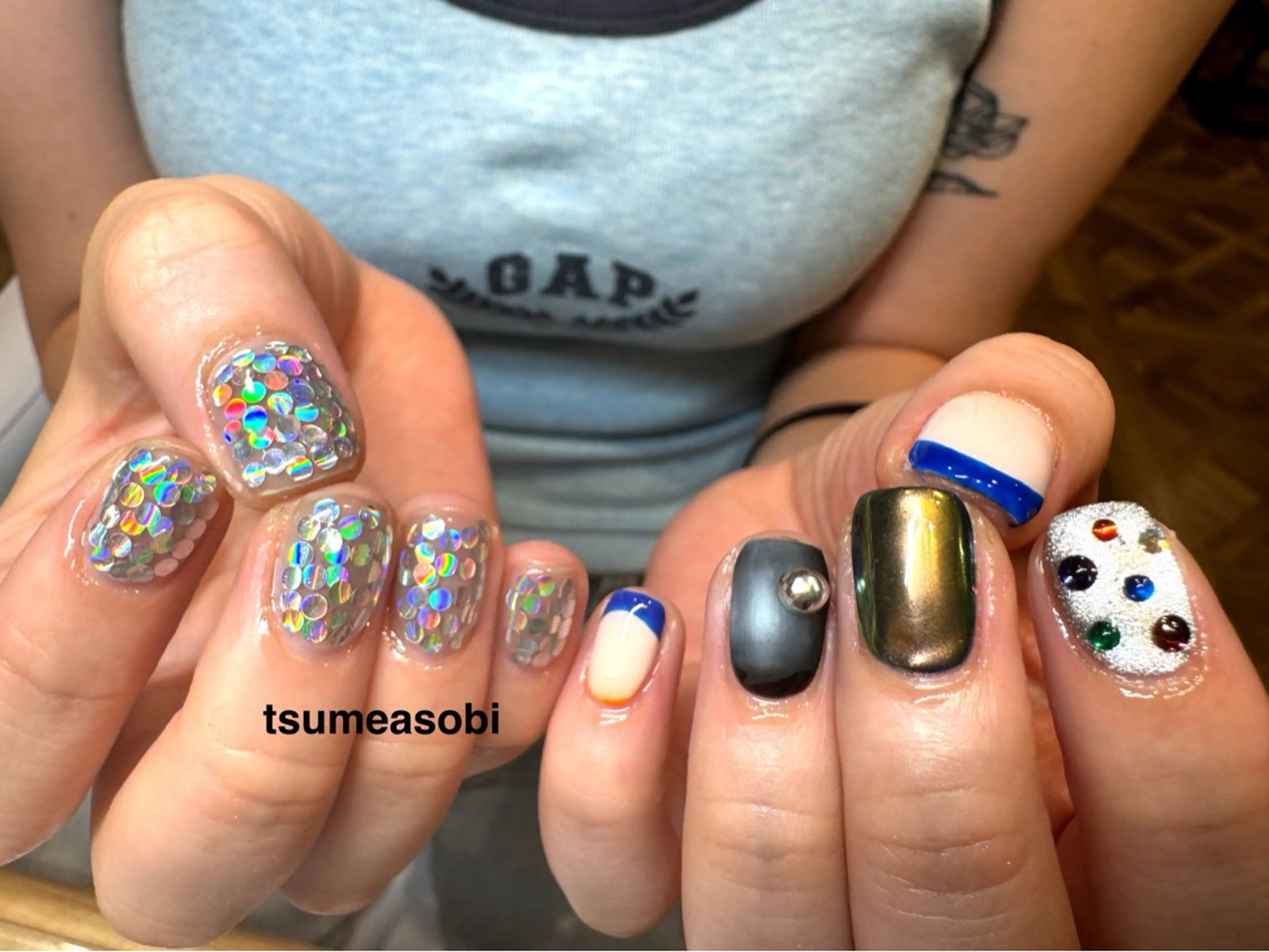 ネイル アートネイル ハンドネイル tsumeasobi所属・tsumeasobi 🪬macoのネイルデザイン