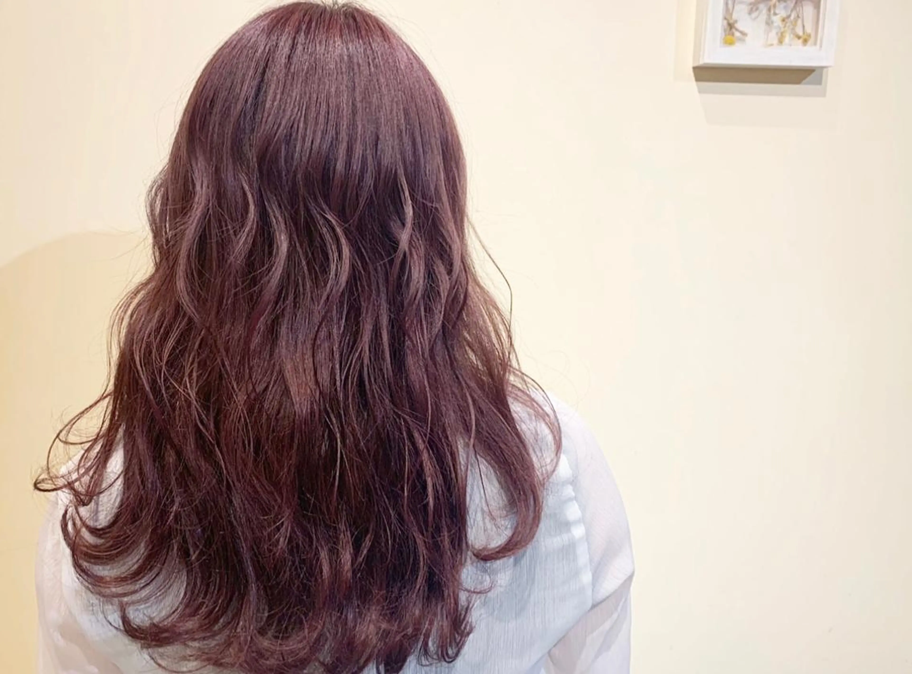 ロング カラー ヘアカラー トリートメント あべ ゆうかのヘアスタイル