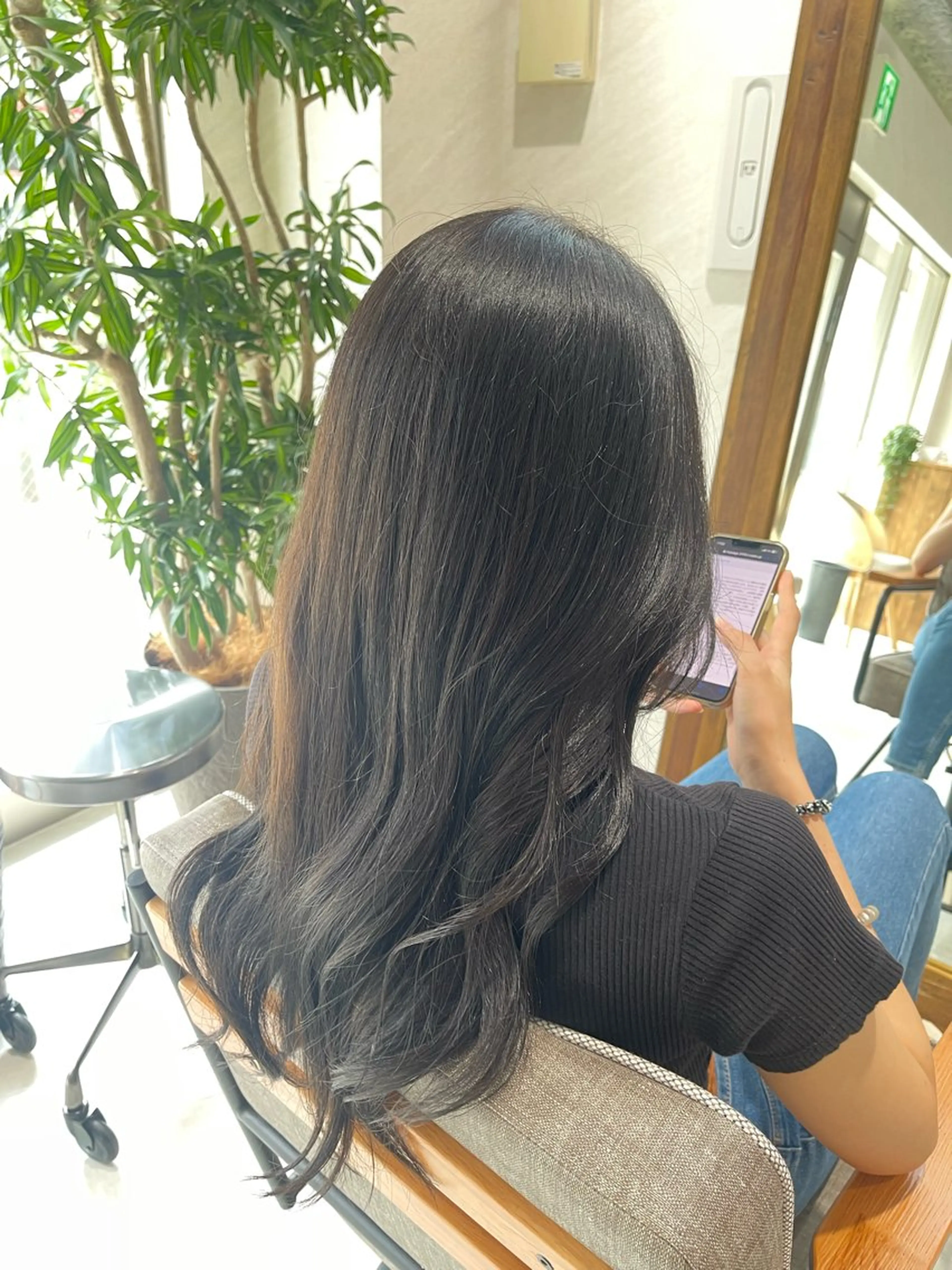 ロング カラー グレージュ ヘアカラー トリートメント 🩵ボブ/レイヤー /髪質改善🩵のヘアスタイル