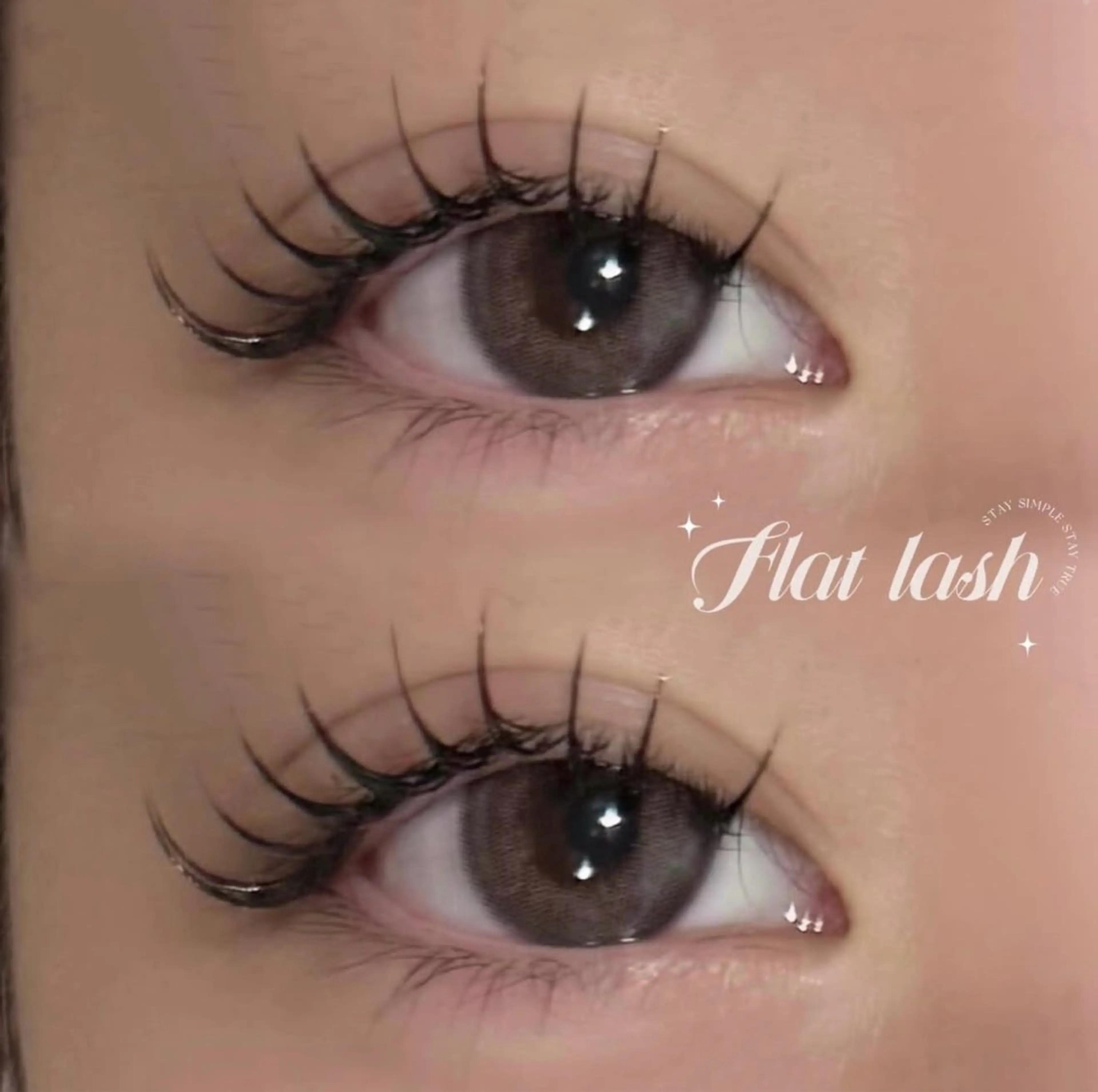 【束間まつ毛にもできる】フラットラッシュ100本　　　　　　　　　　　　※前回モデル価格の方も対象の写真