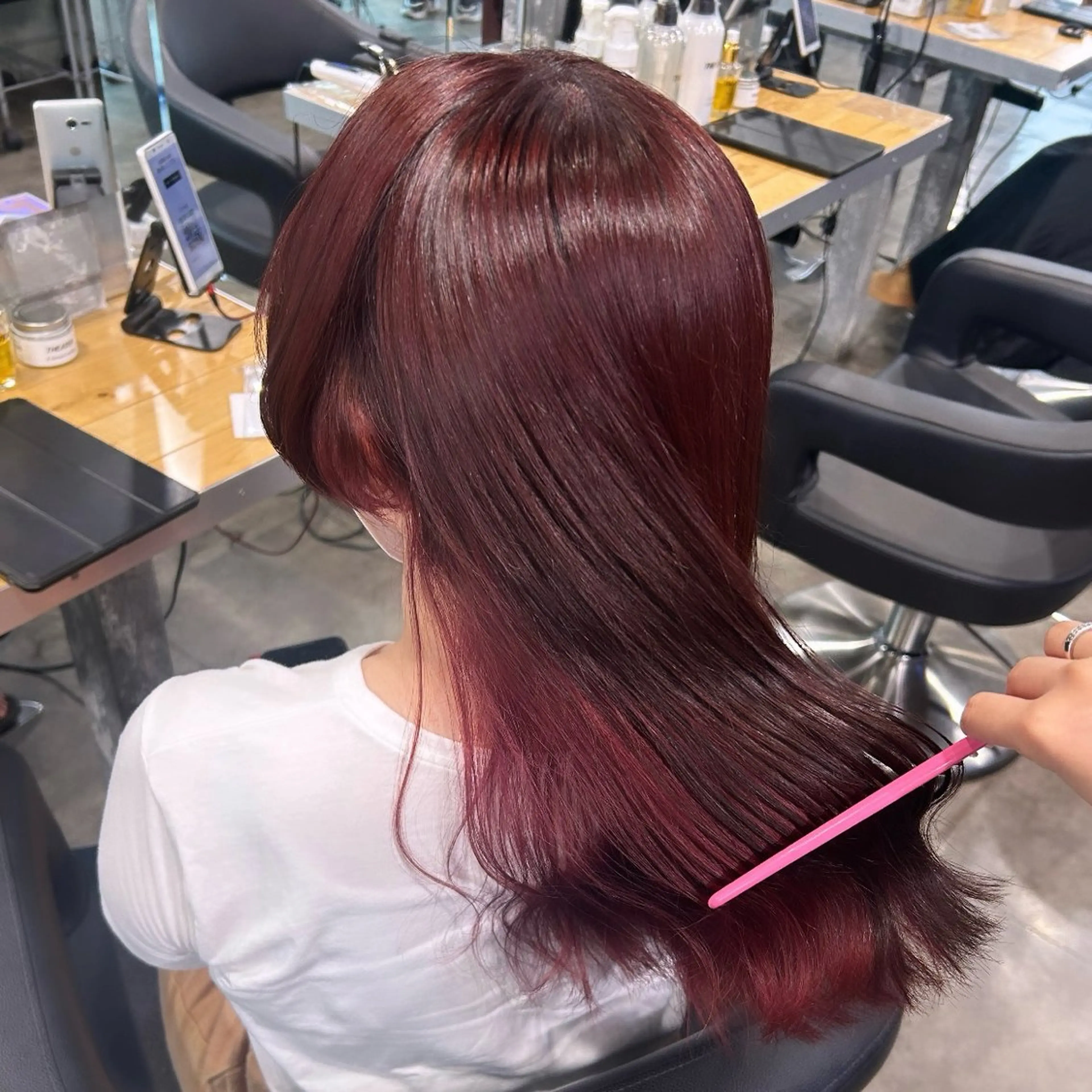 ロング カラー IS所属・横浜美容室/透明感 カラー/レイヤーのヘアスタイル