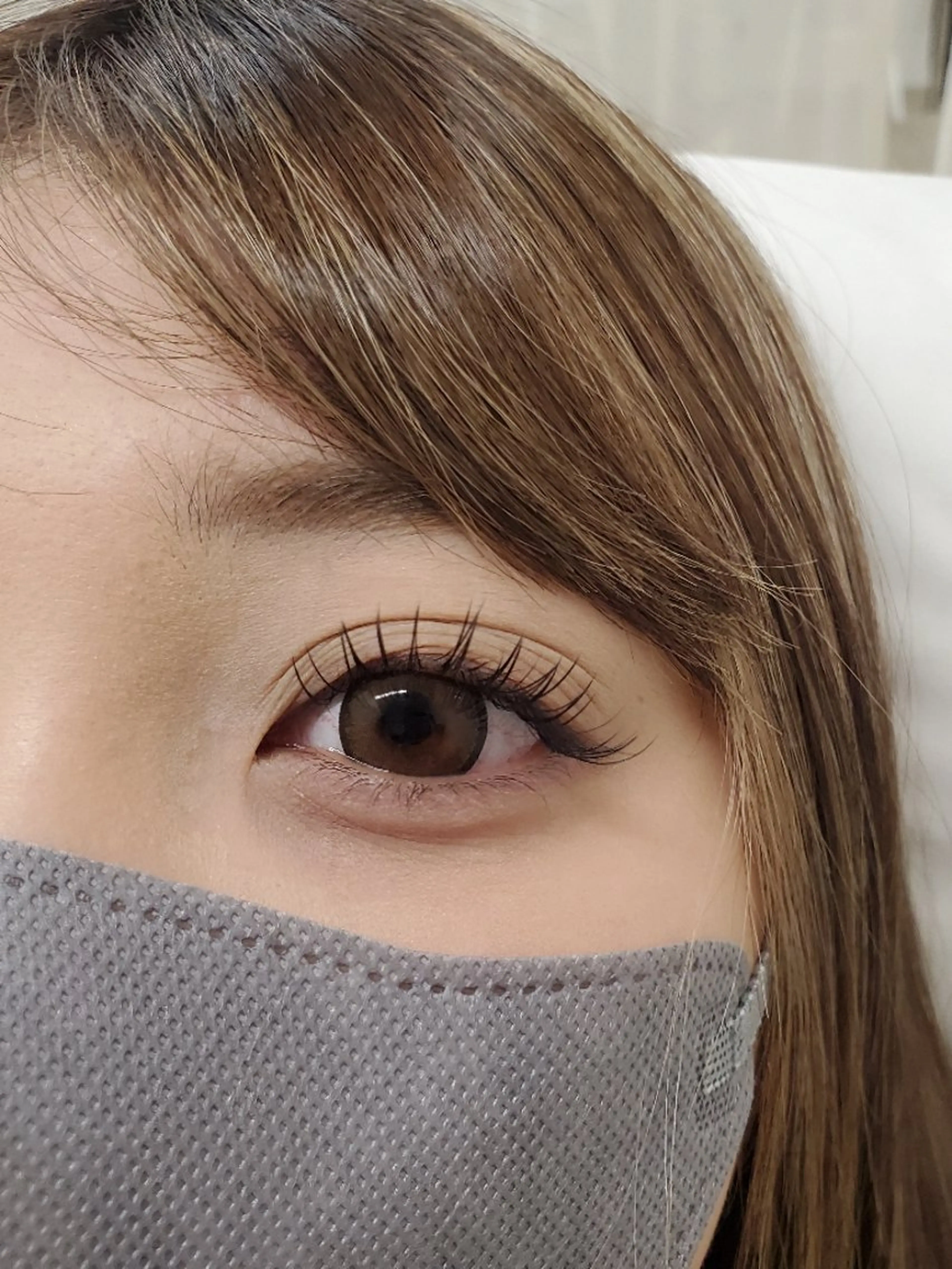 マツエク・マツパ 束感まつ毛 Dカール フラットラッシュ マツエク Crescent Eye Yuiのマツエク・マツパデザイン