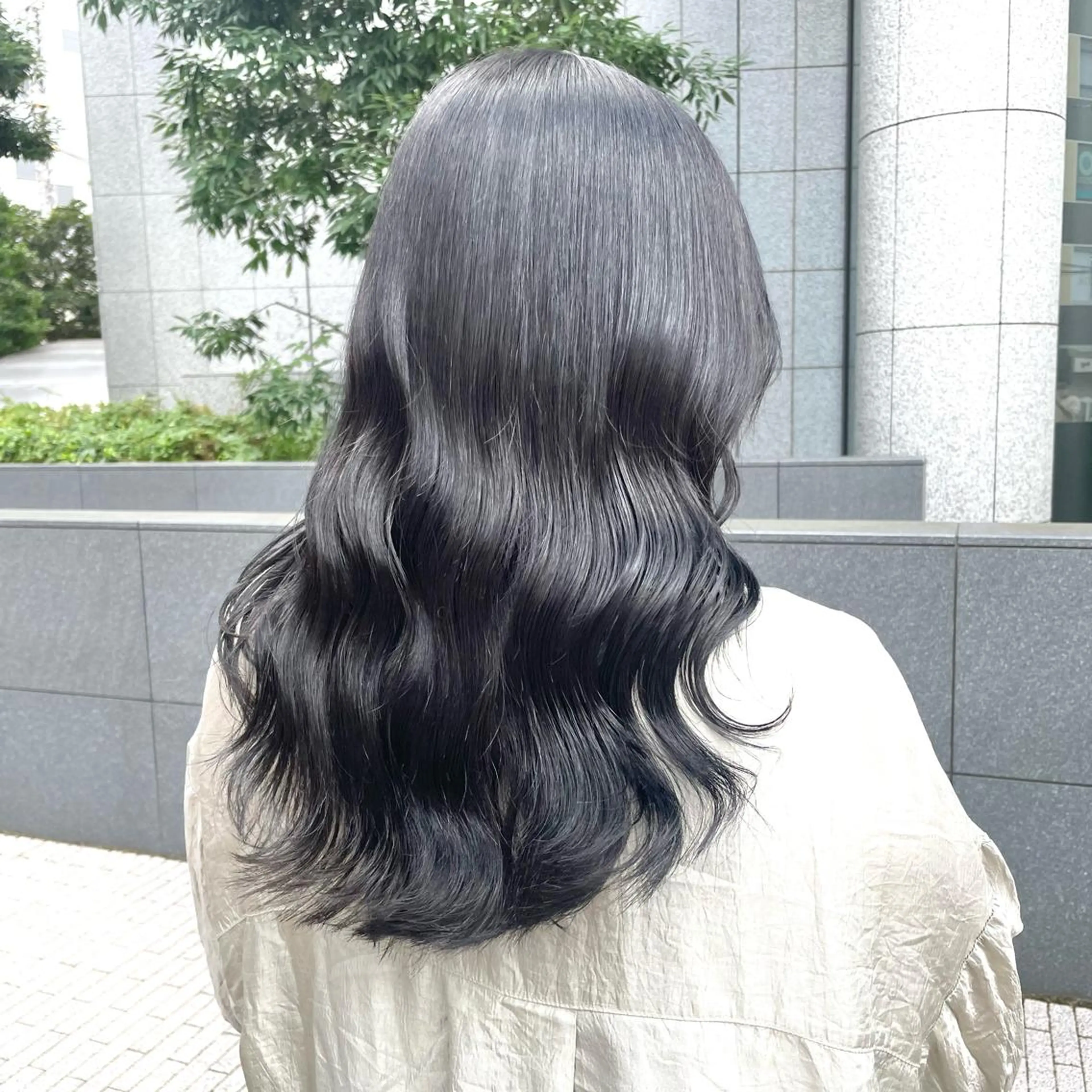 セミロング カラー 🔵暗髪　特化🔵 梅田・増田のヘアスタイル