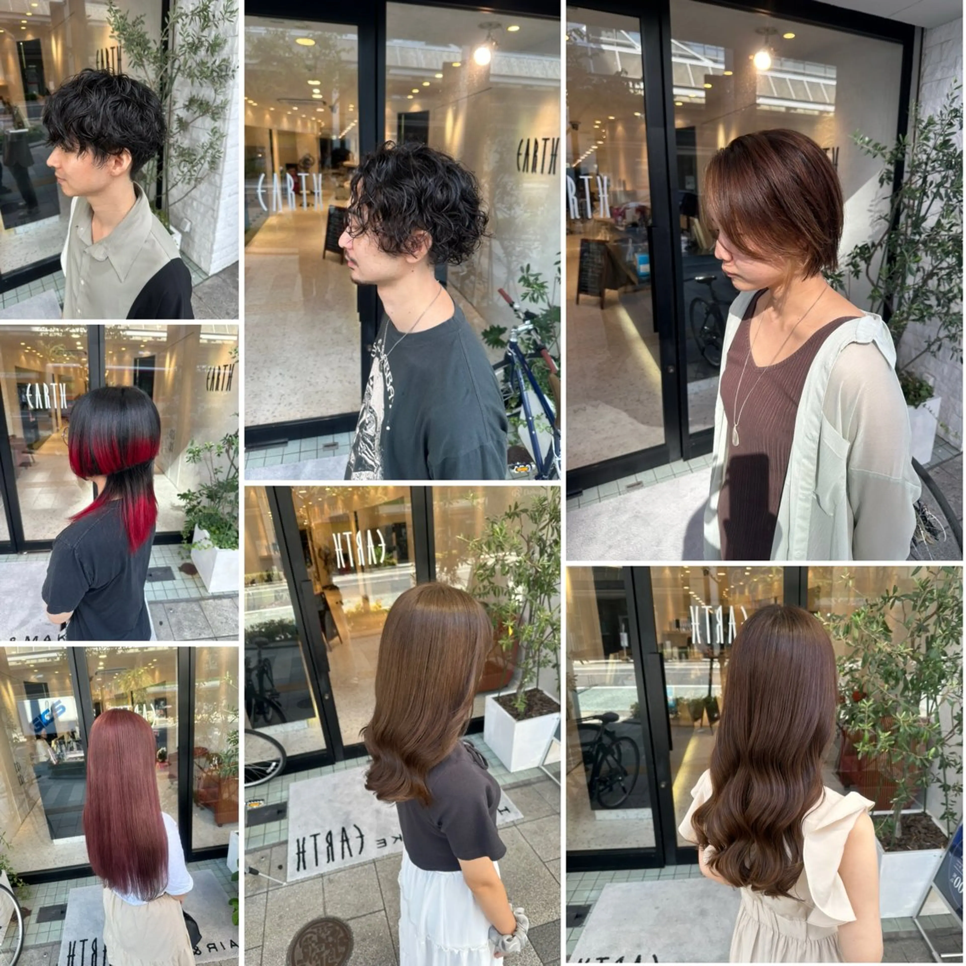 ミディアム 縮毛矯正/似合わせ EARTH岐阜髙橋のヘアスタイル