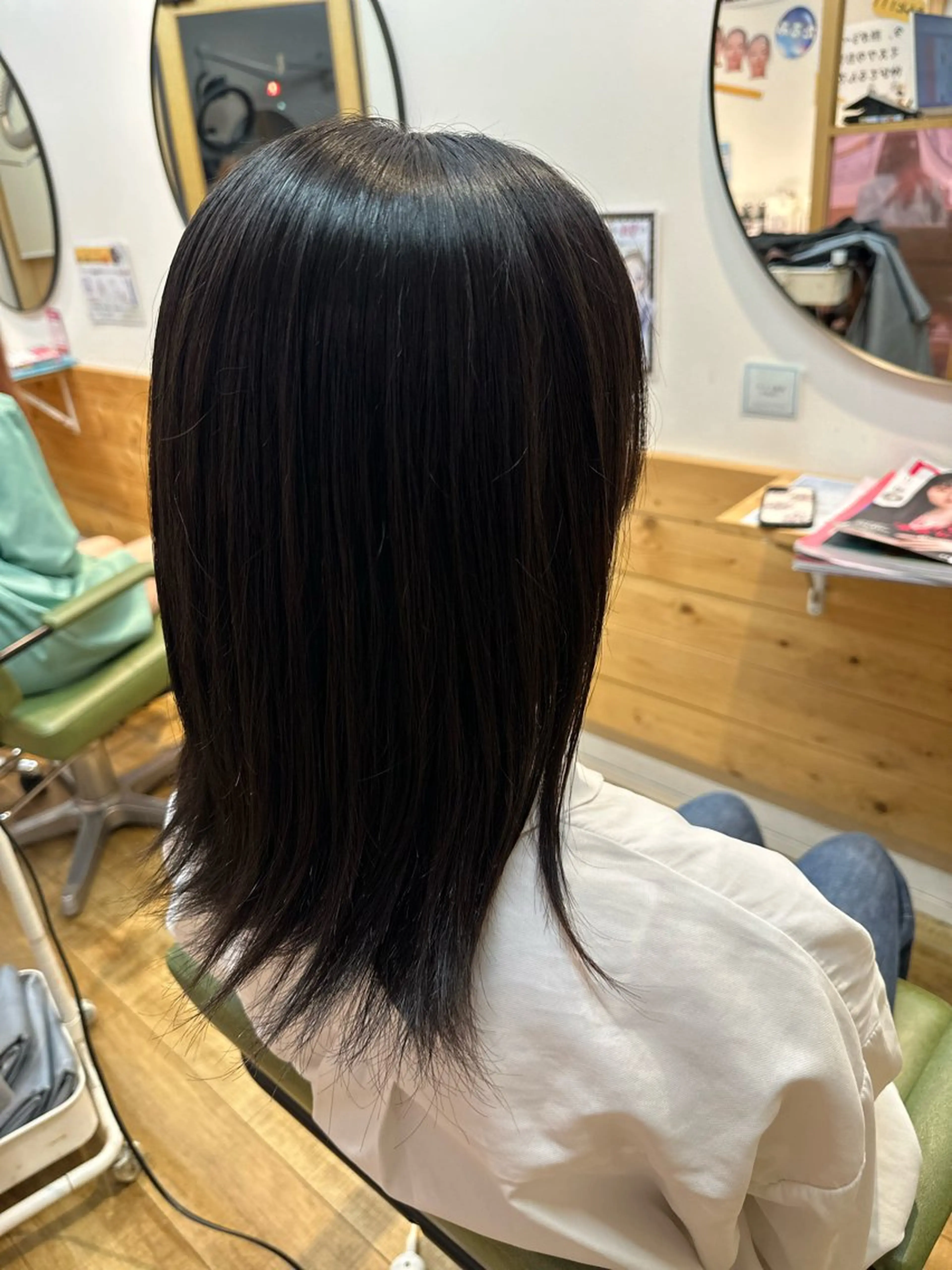 セミロング セミロングパーマ 大阪　美容師 ゆいのヘアスタイル