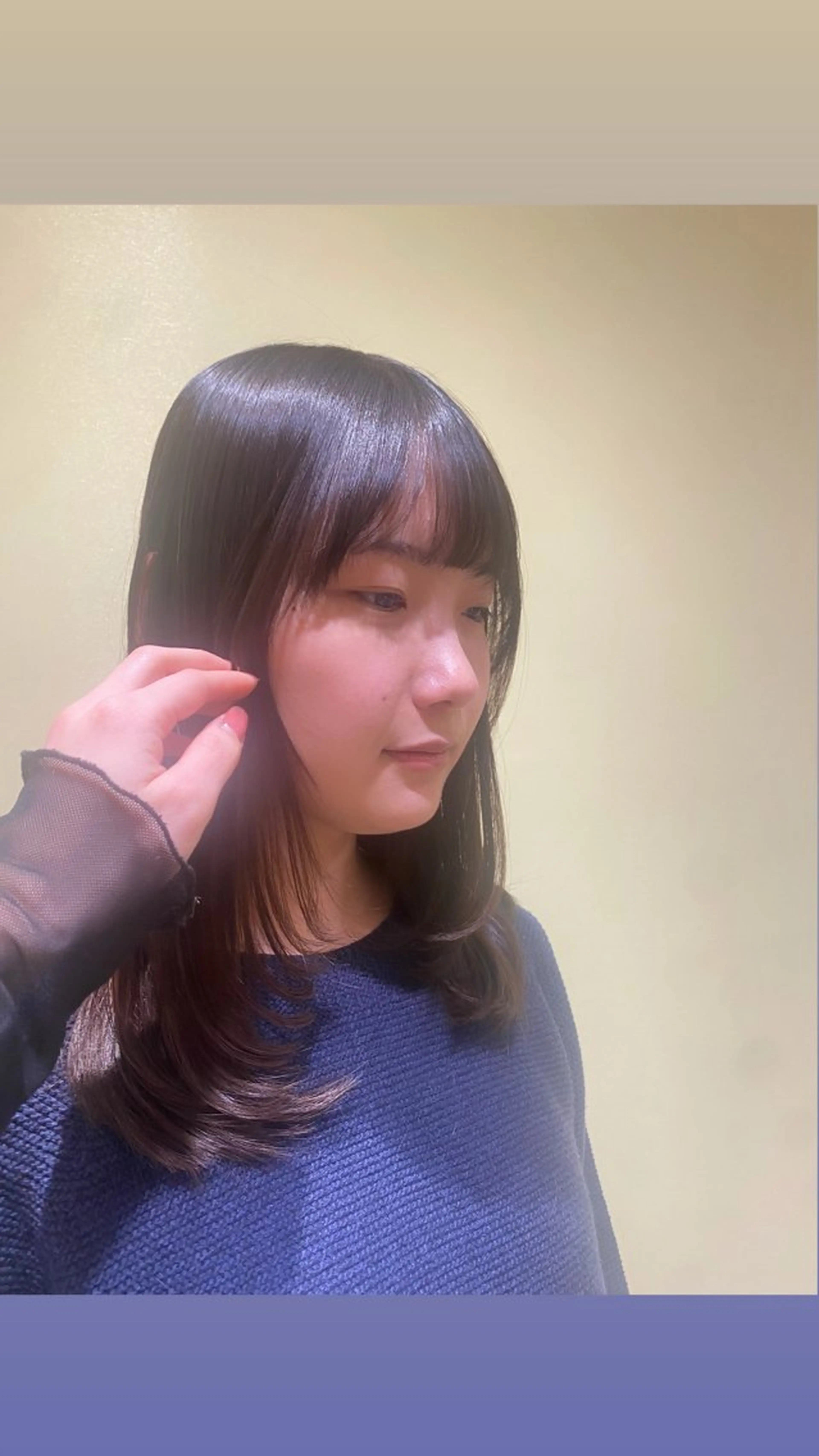 セミロング カットモデル募集💎 YURA🌷🫧のヘアスタイル