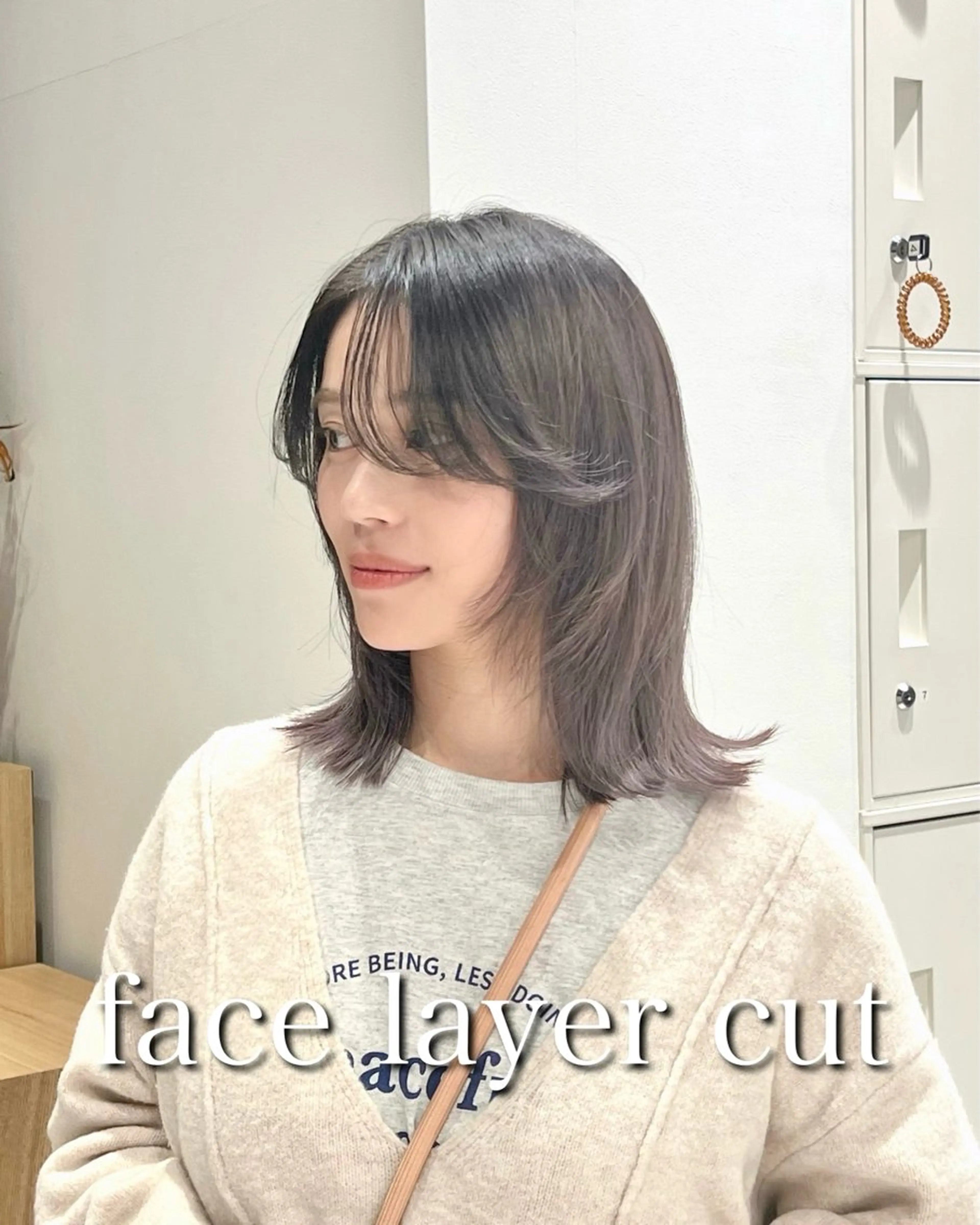 ミディアム 前田 流星のヘアスタイル