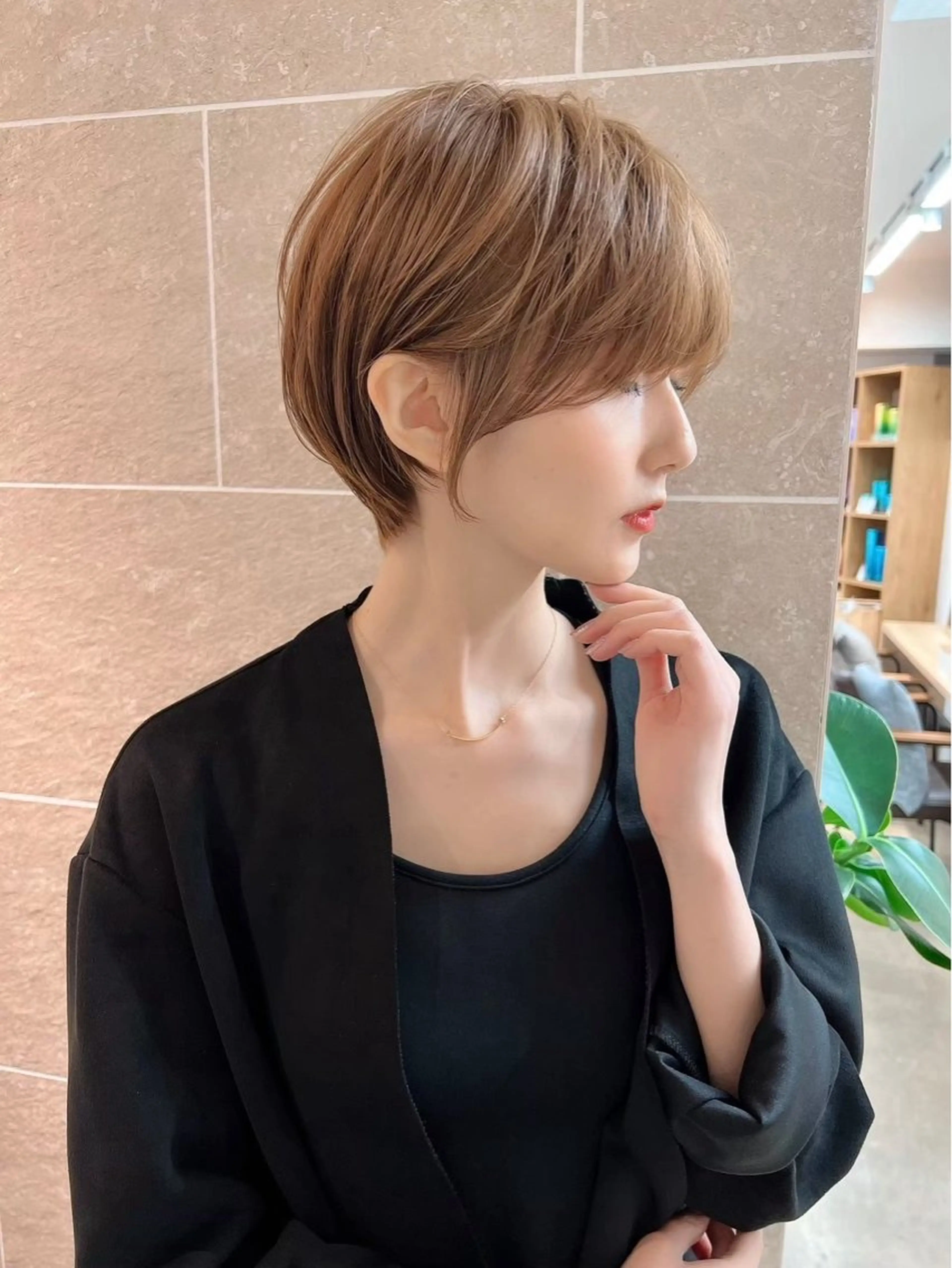 カラー 韓国風レイヤーカット 根来悠斗のヘアスタイル