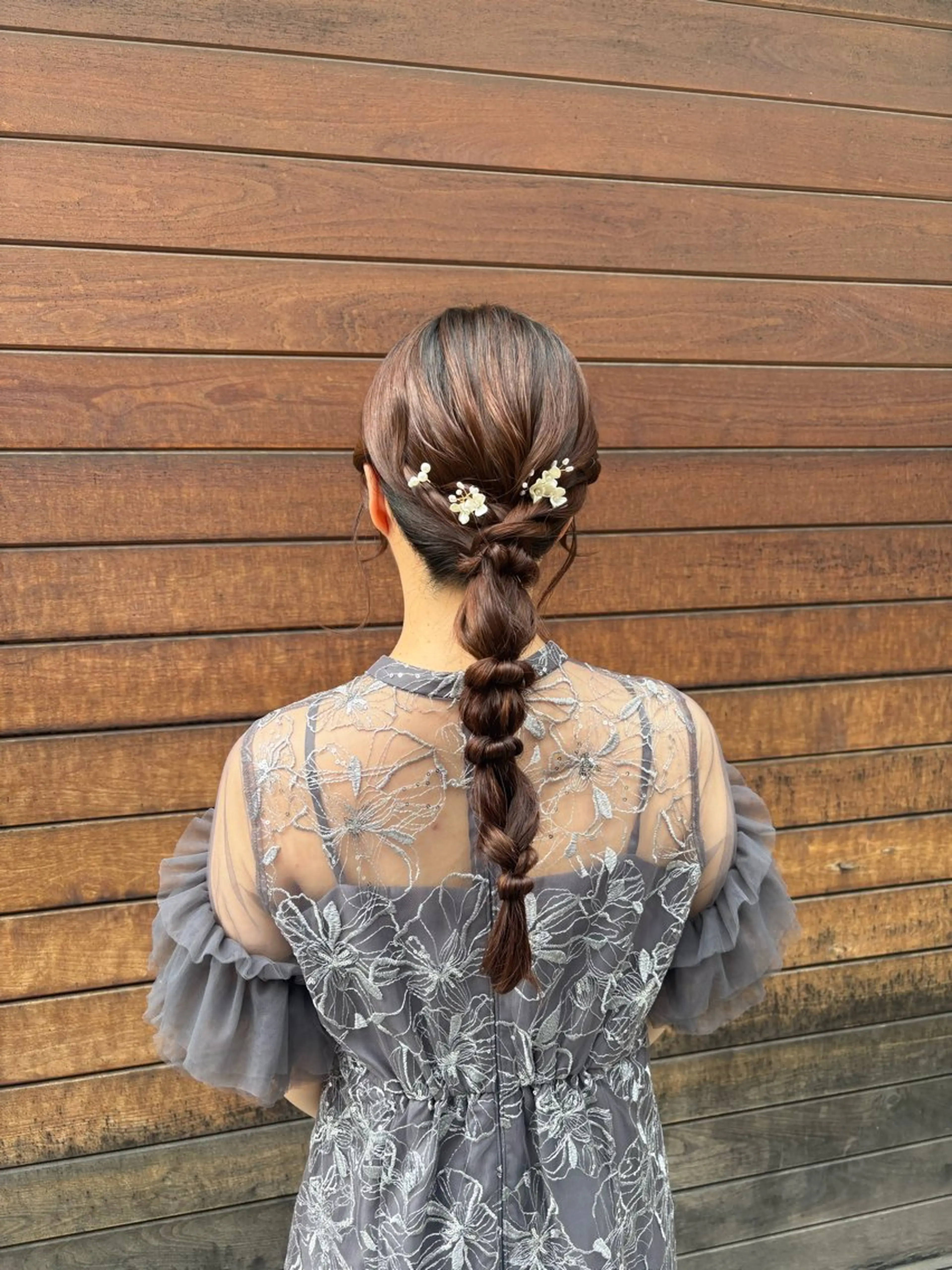 ヘアアレンジ 結婚式・ブライダル ヘアセット 誰もが憧れる艶髪✨ /アレンジヘア🎀のヘアスタイル