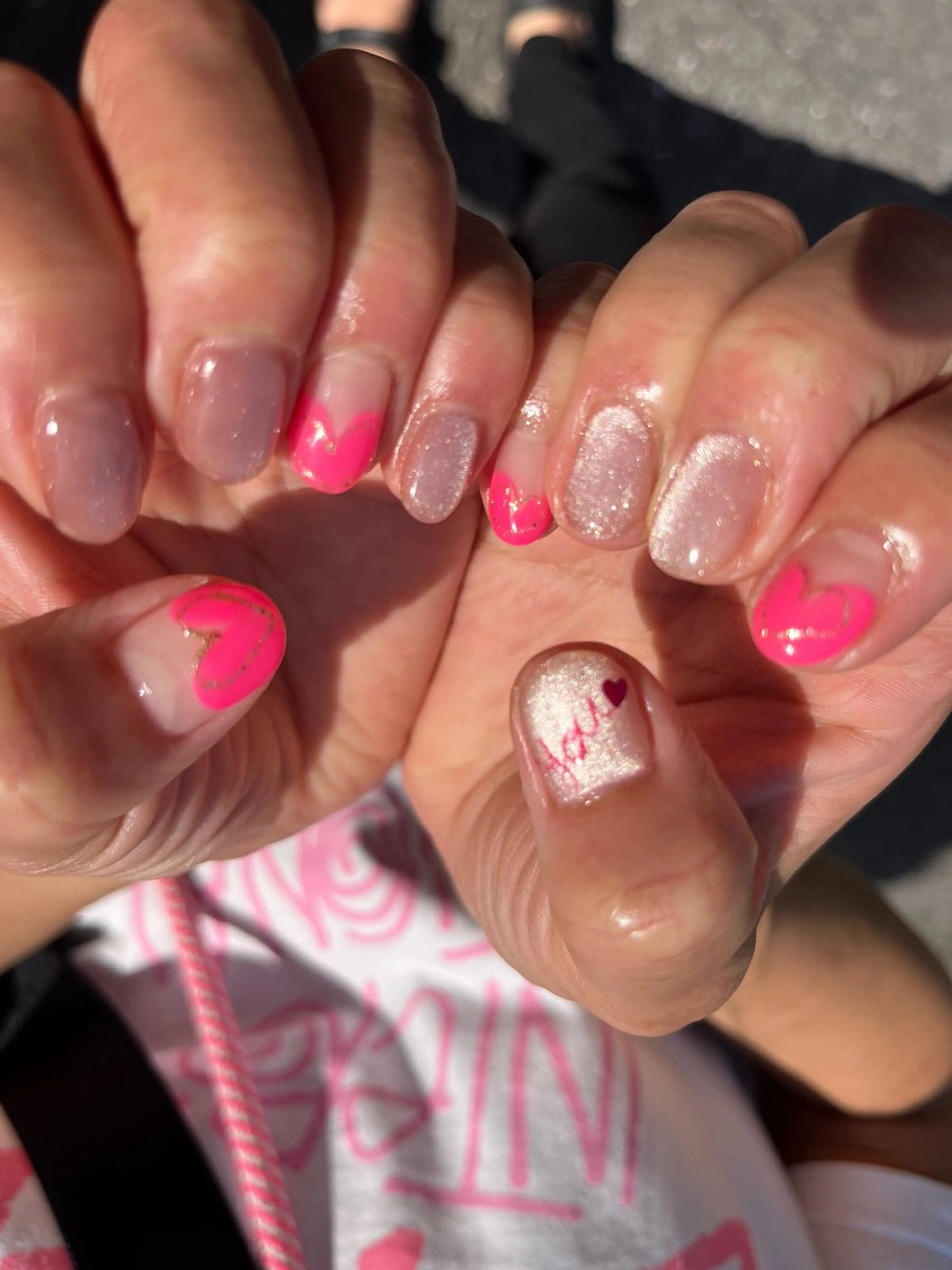 ネイル アートネイル ジェルネイル マグネットネイル ショートネイル tamu nail 　金町のネイルデザイン