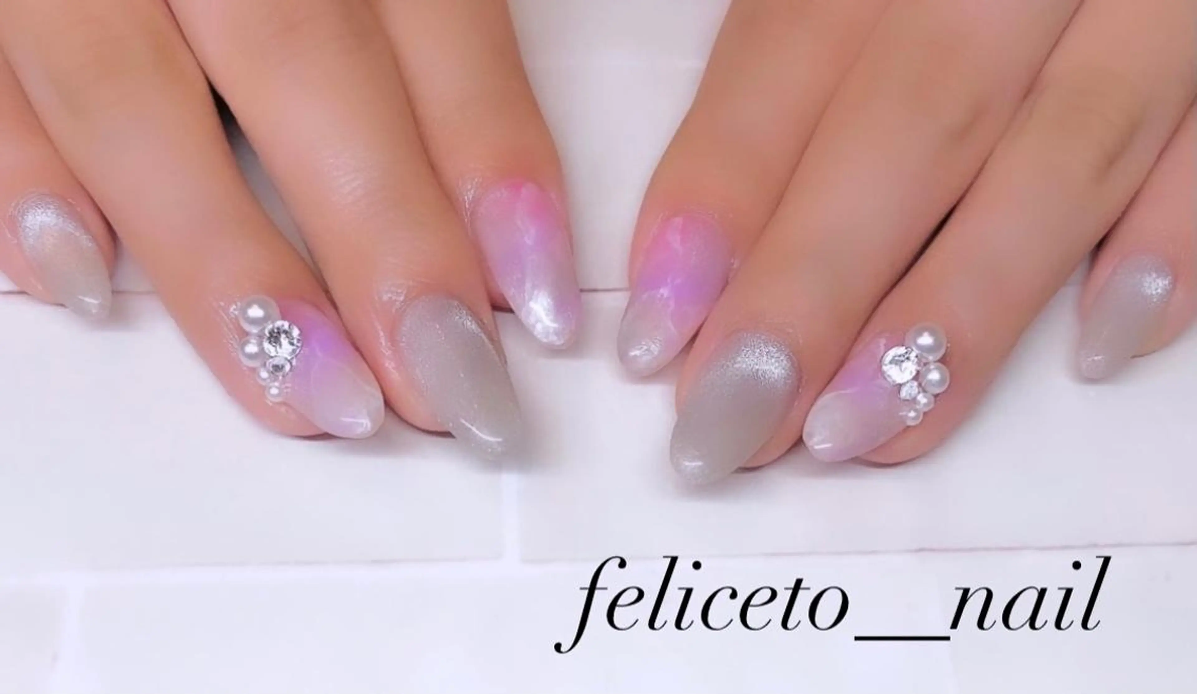 ネイル マグネットネイル パープル feliceto_nail所属・Honokaホノカ nailのエステ・リラクイメージ