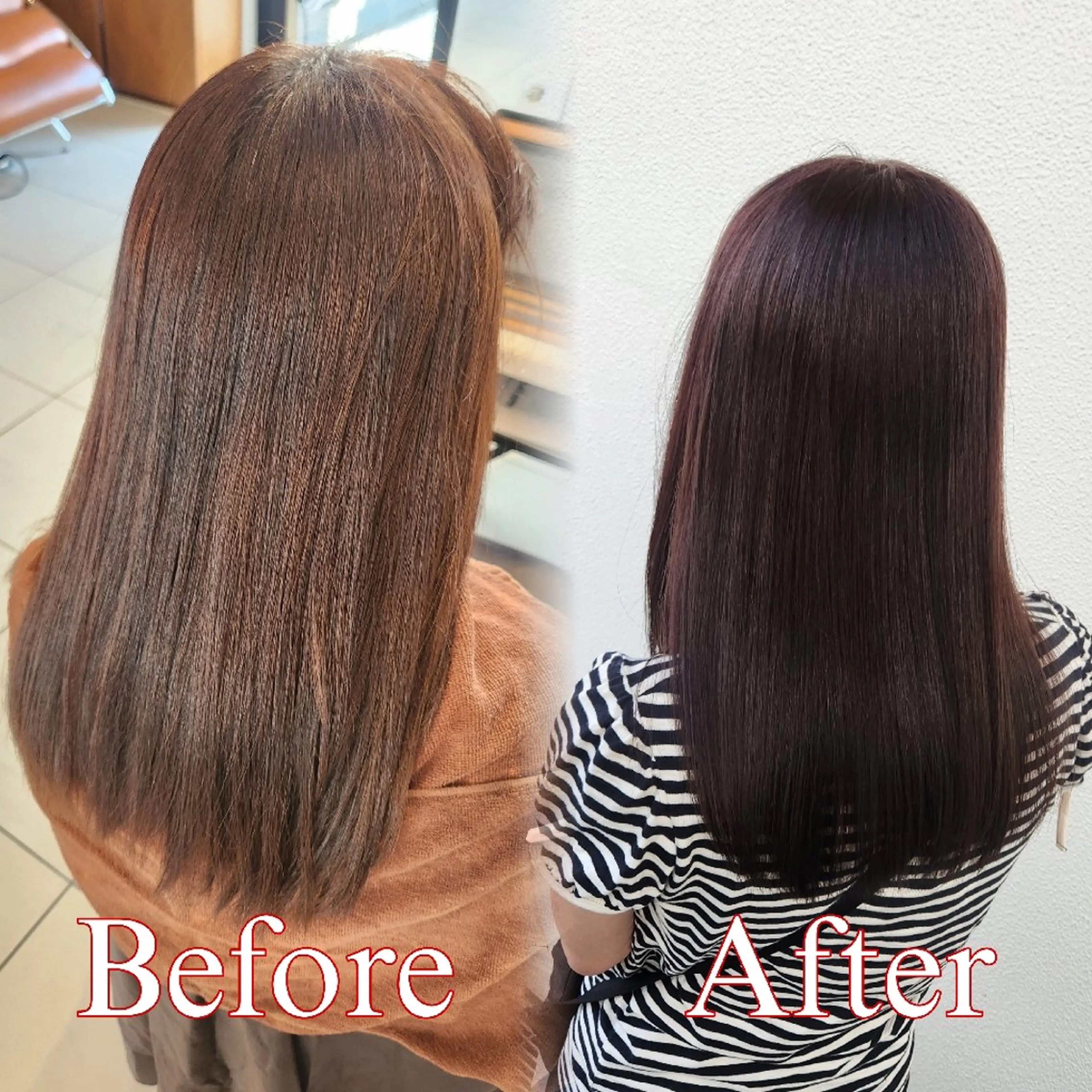 カラー 🐶カラーモデル🐶 くまだ あかねのヘアスタイル