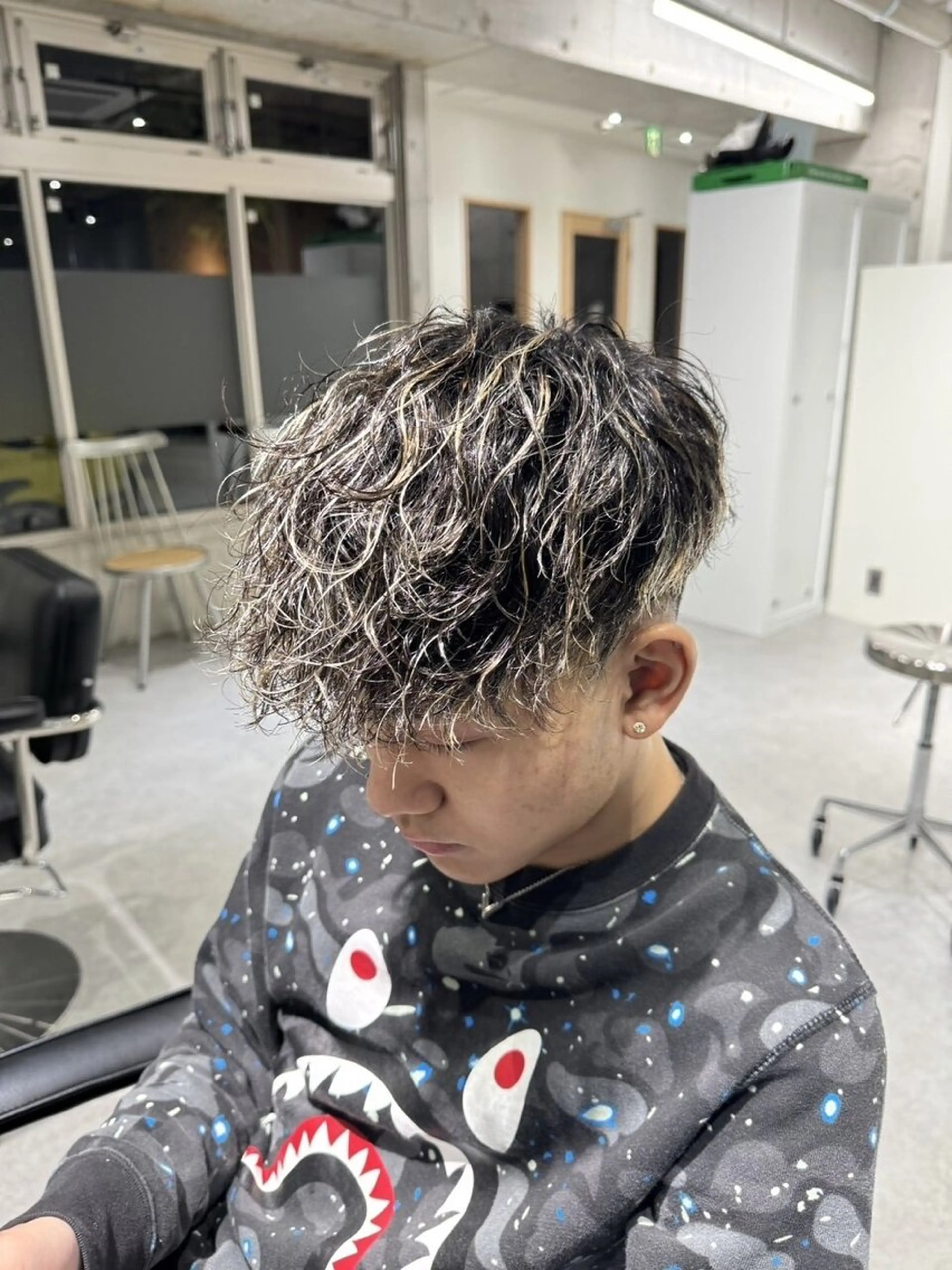 メンズ メンズメッシュ カット 縮毛矯正 MEN’SsalonHYPE所属・メンズカット/布施/ 秋山　涼のヘアスタイル