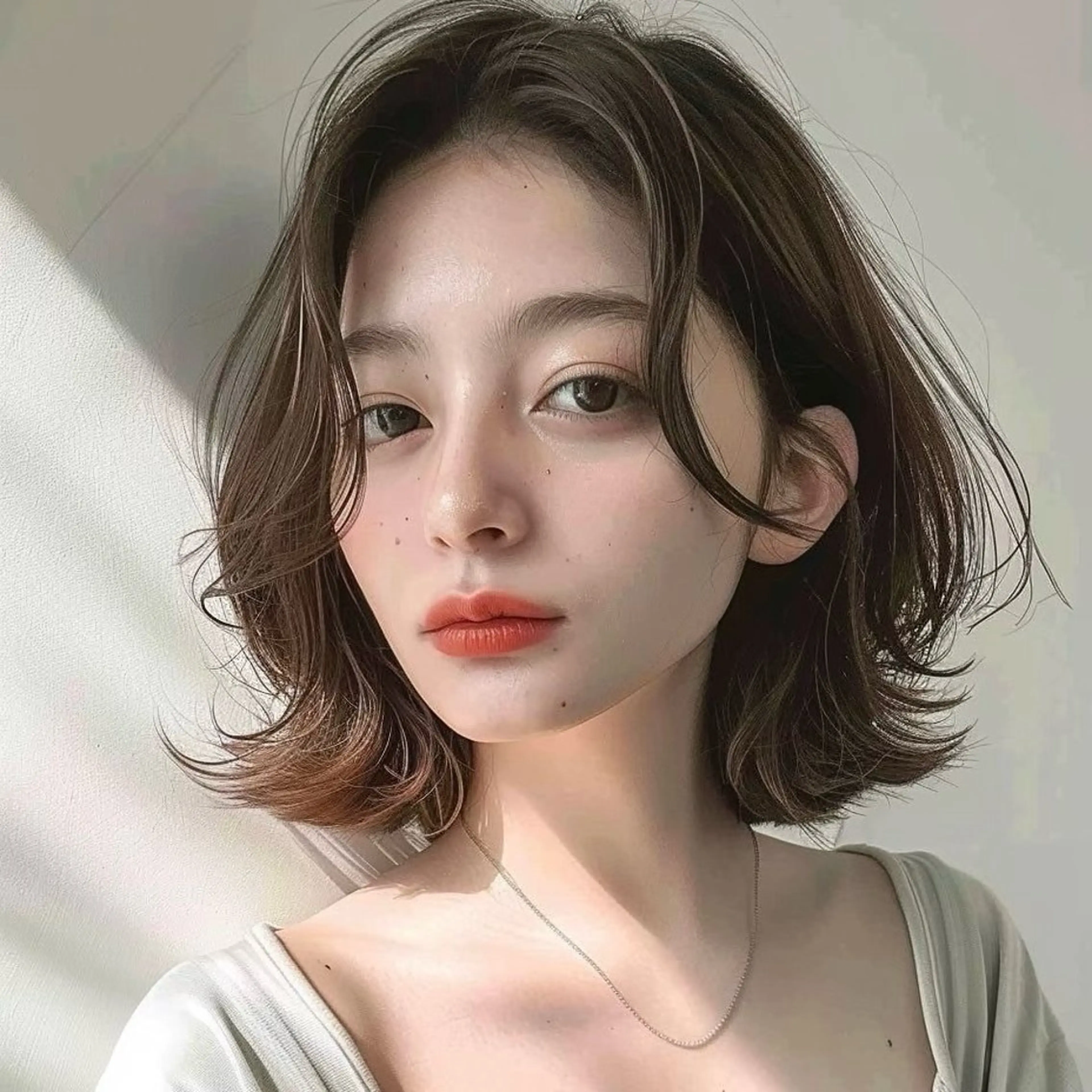 ミディアム ヘアカラー トリートメント 髪質改善特化/透明感 カラー/AKANE♡のヘアスタイル