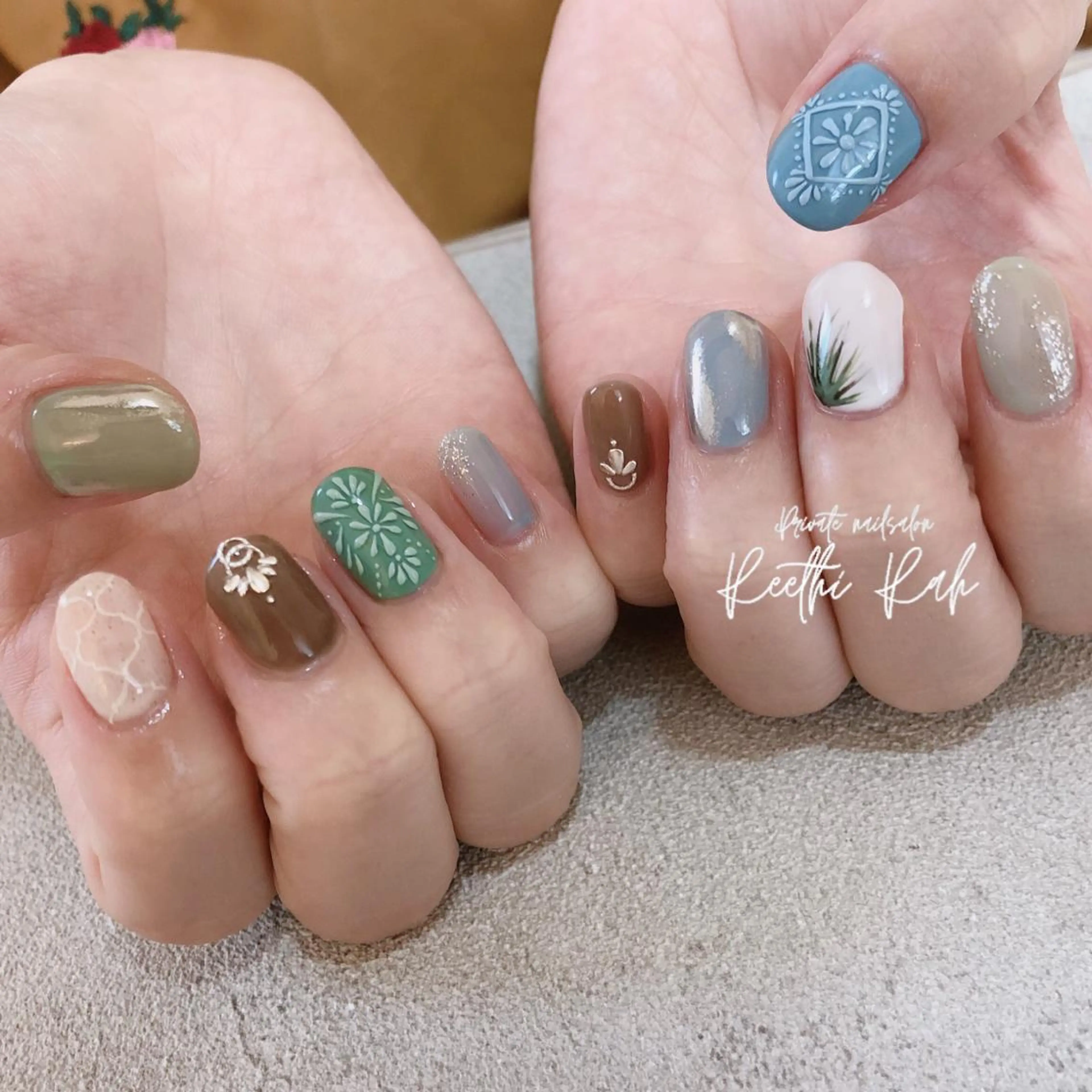 ネイル private nailsalon Reethi Rah所属・リーティラ HIROKAのネイルデザイン