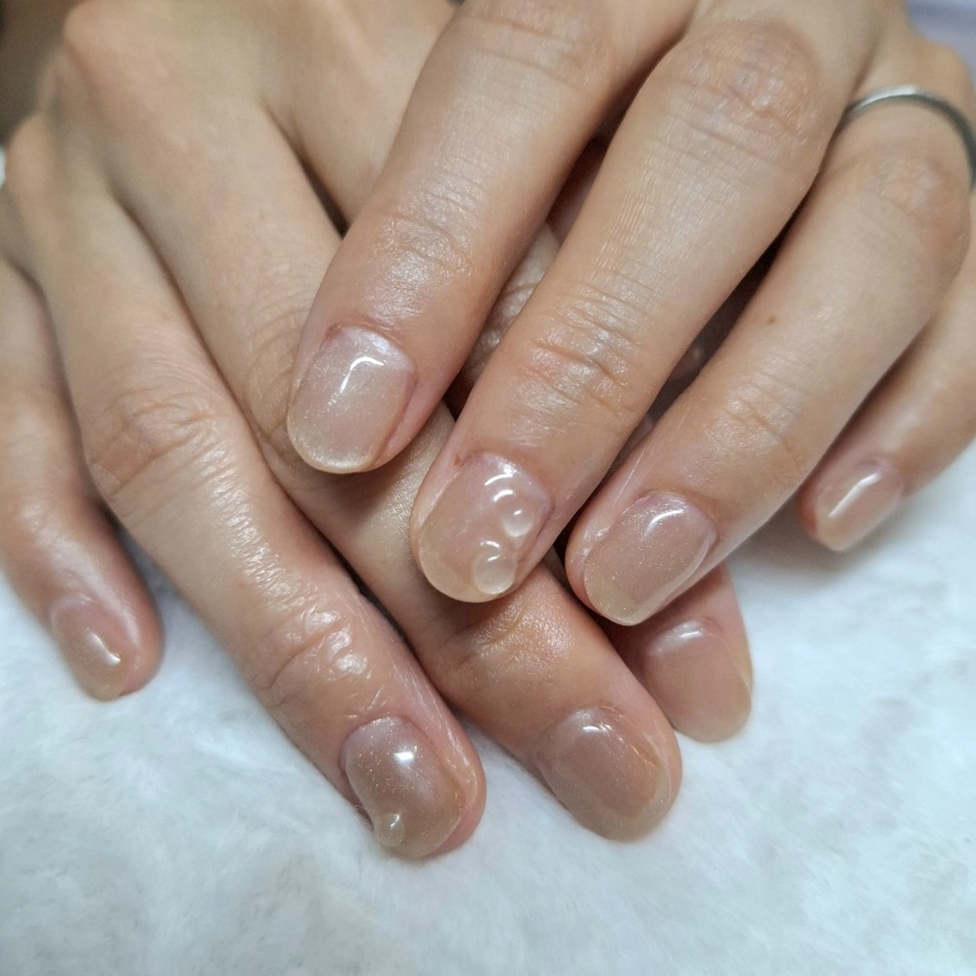 ネイル マグネットネイル ワンカラーネイル KURONOSUHAIRDESIGN所属・岡林 えりのネイルデザイン