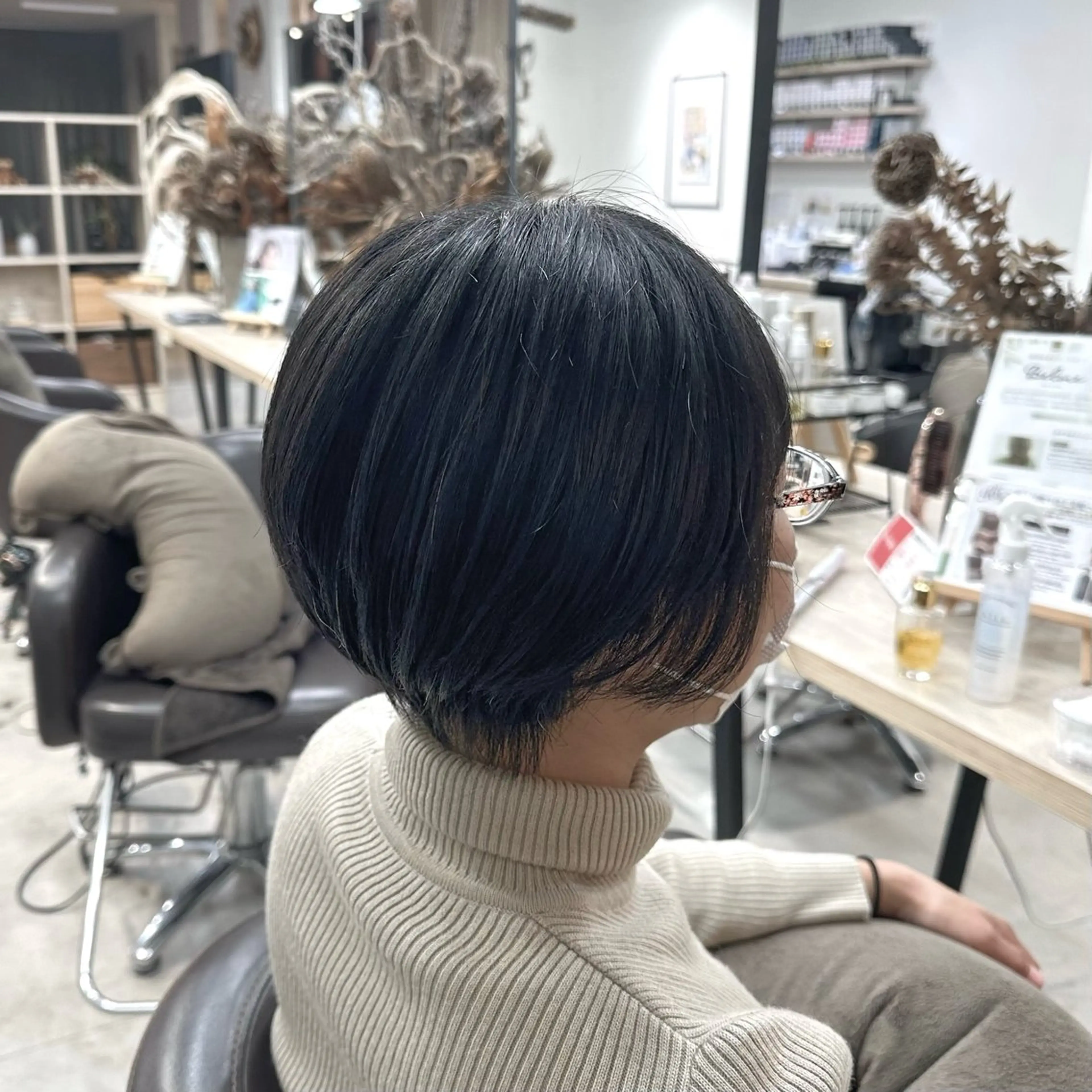 ショート ピンク・ラベンダー 艶カラー🍁かえでのヘアスタイル