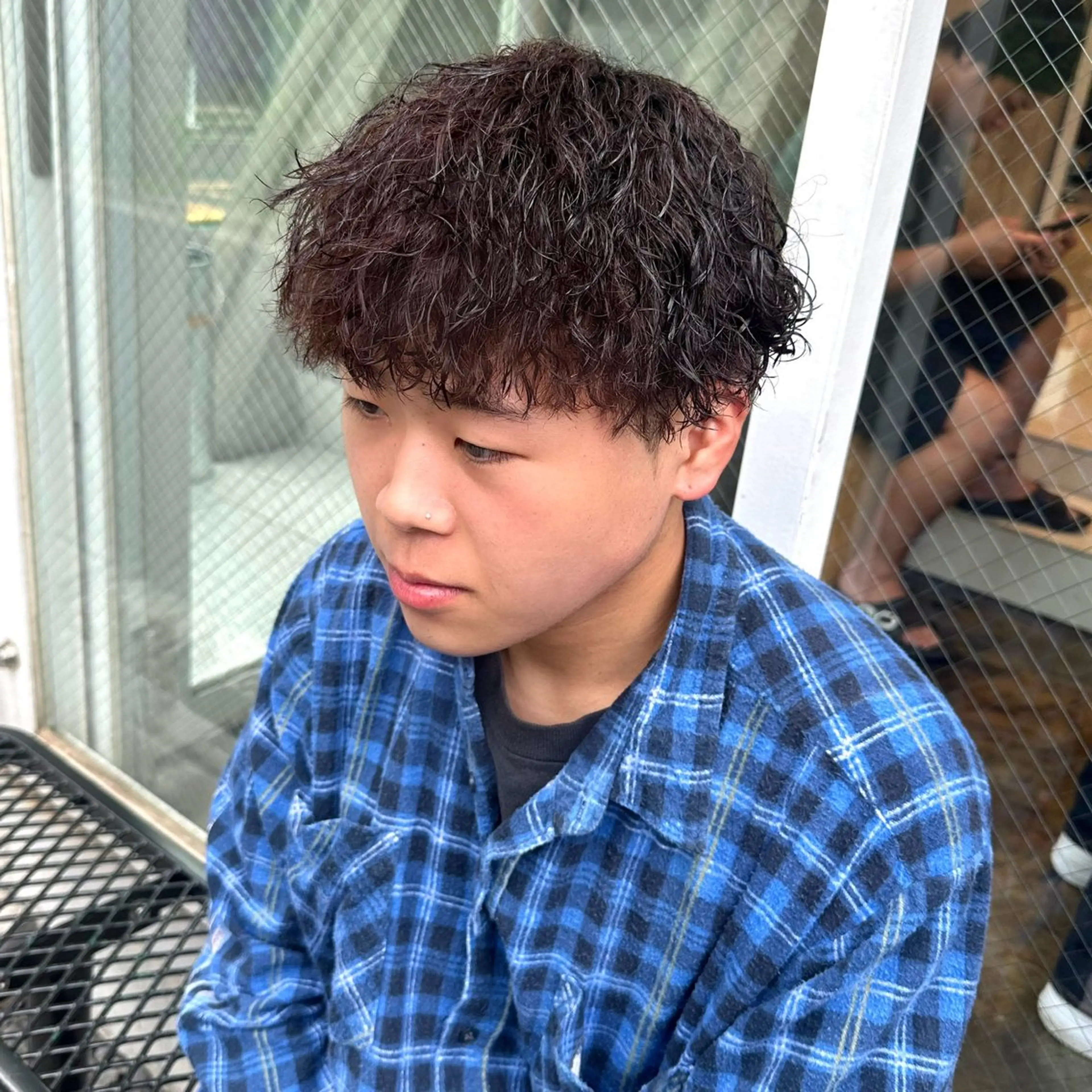 ショート パーマ メンズ カット パーマ トリートメント ツイスパ/メンズ パーマ/歩夢のヘアスタイル