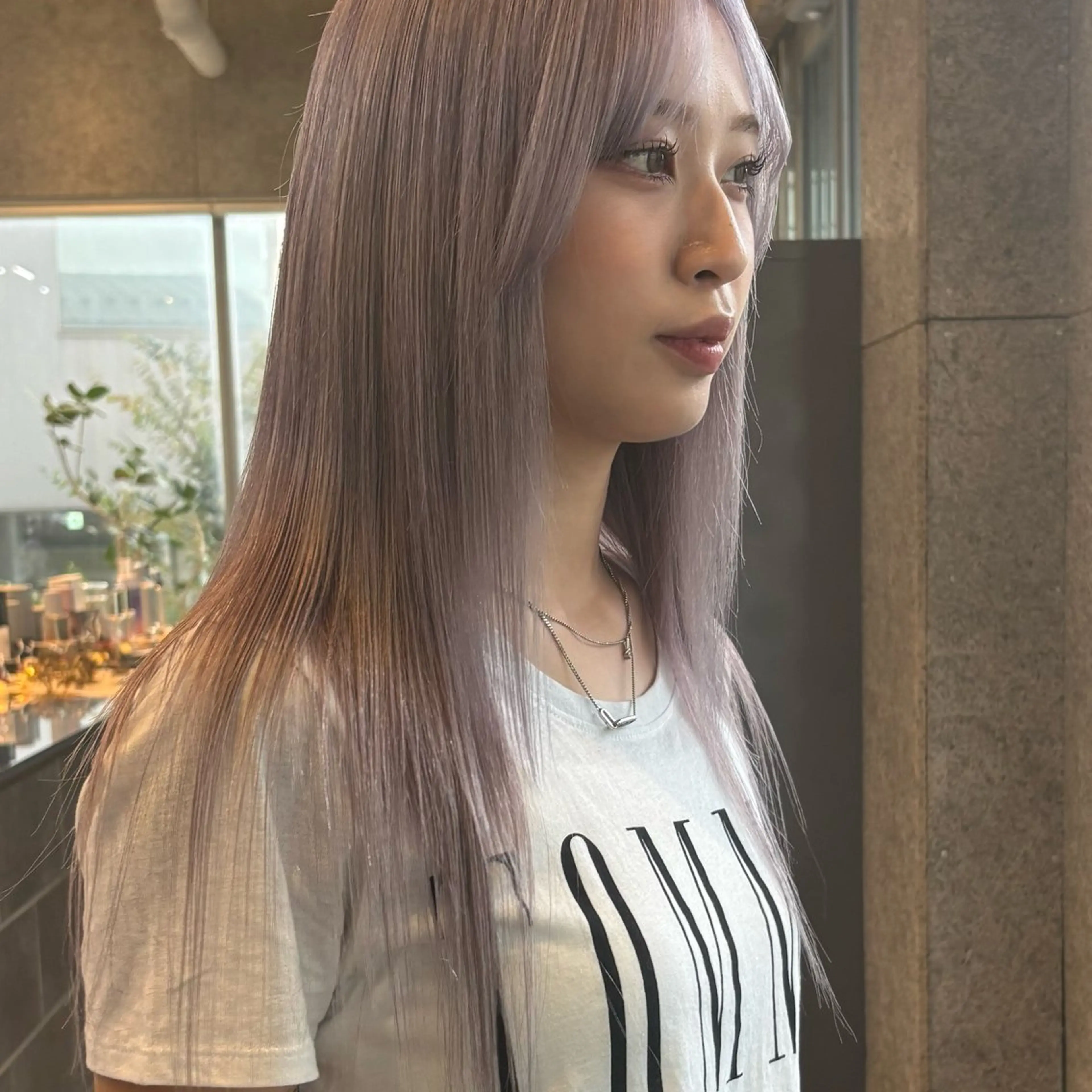 ロング カラー ヘアアレンジ 🧚♀️透明感カラ ー/渡邉日向💔🎀のヘアスタイル