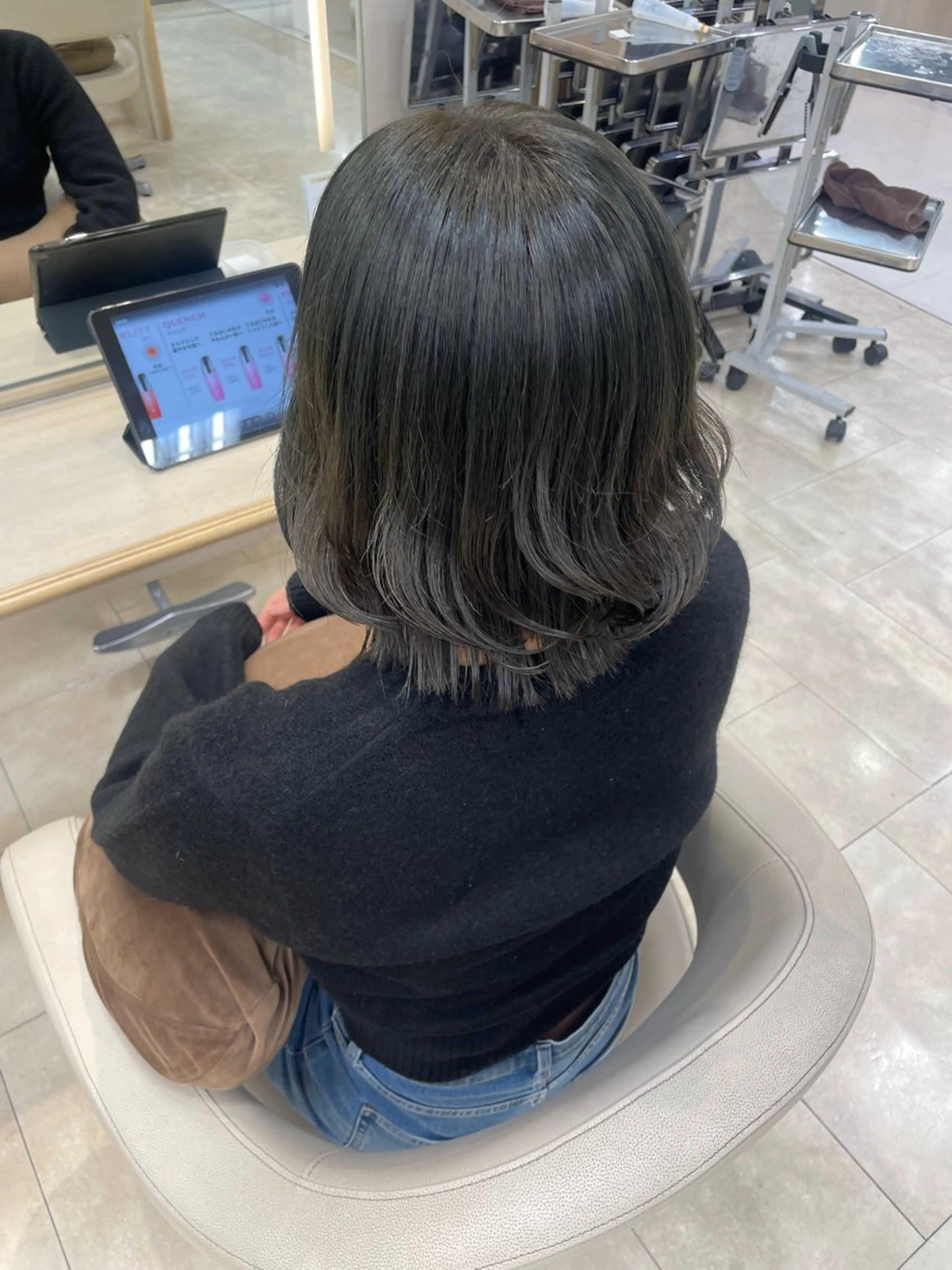 ミディアム カラー ヘアアレンジ 髪質改善 ·˖Reika·˖✩のヘアスタイル