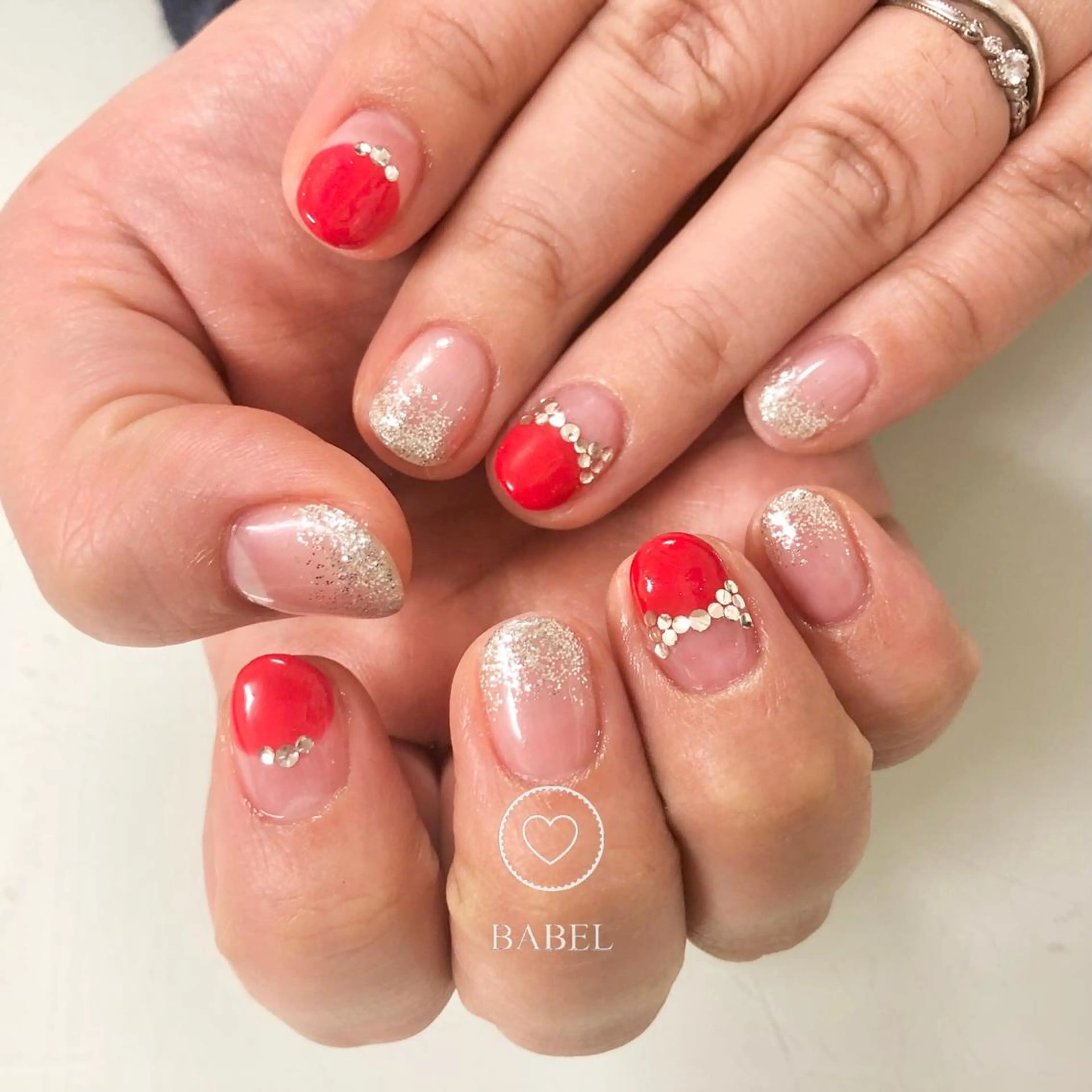 ネイル アートネイル 冬ネイル BABELバベル所属・江戸川橋✨BABEL 【バベル】大人可愛いのネイルデザイン